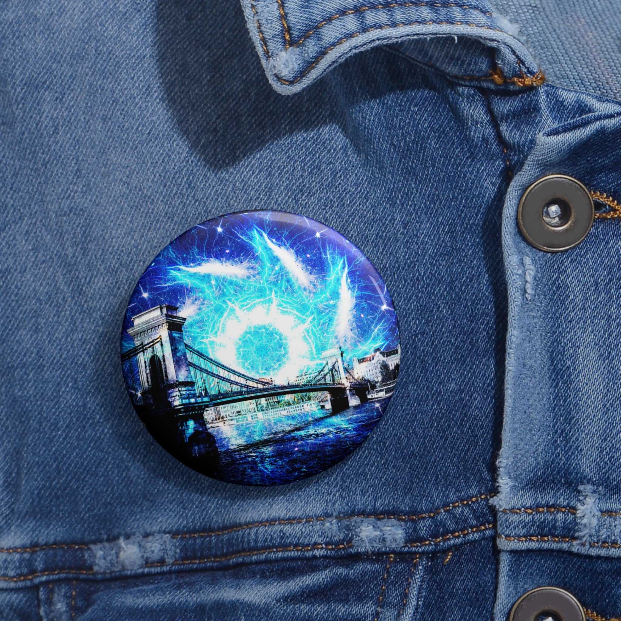 Katerina's Mandala of Dragon Fires Desires Budapest Dreams Pin Buttons