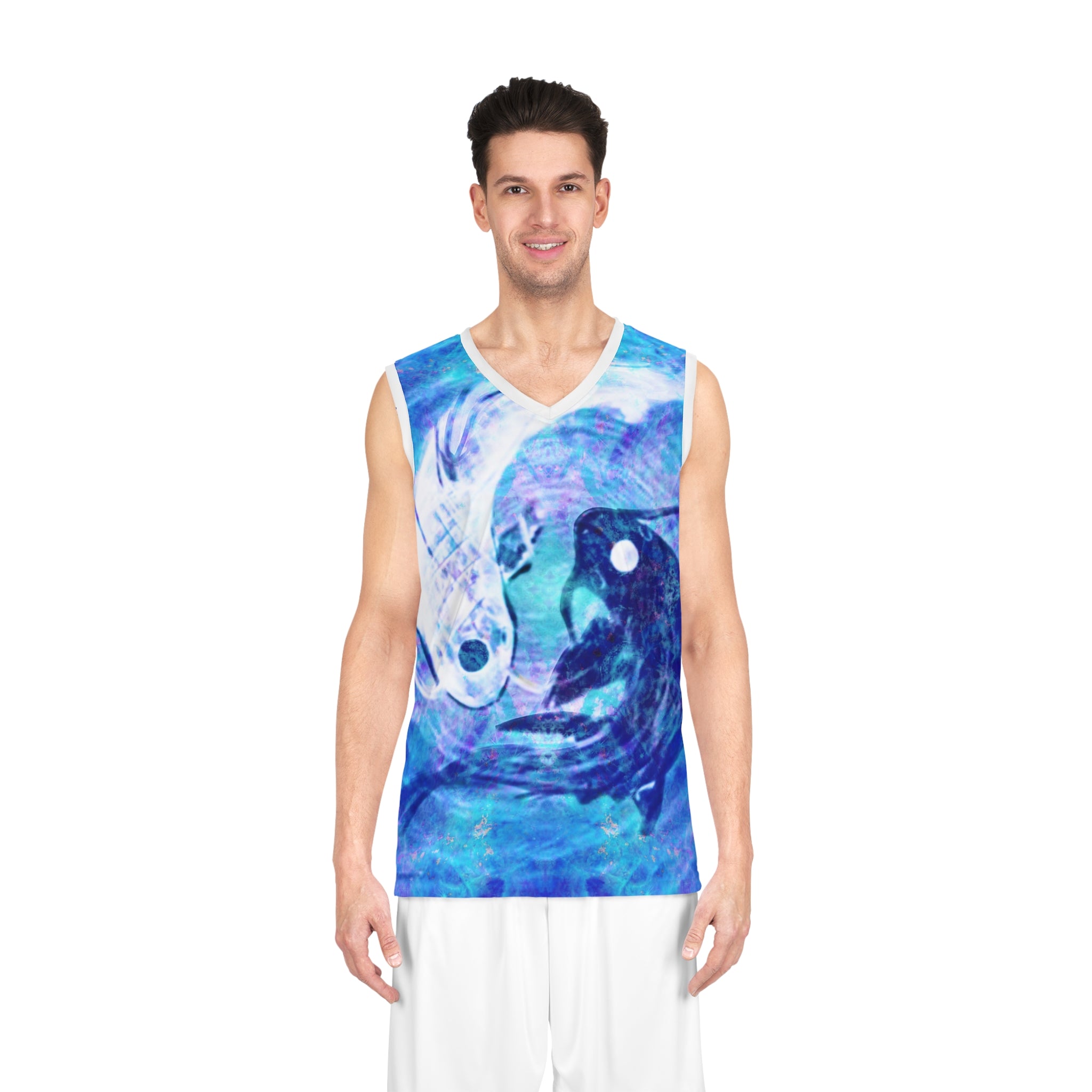 Amen Jin's Lotus Koi Desies Basketball Jersey