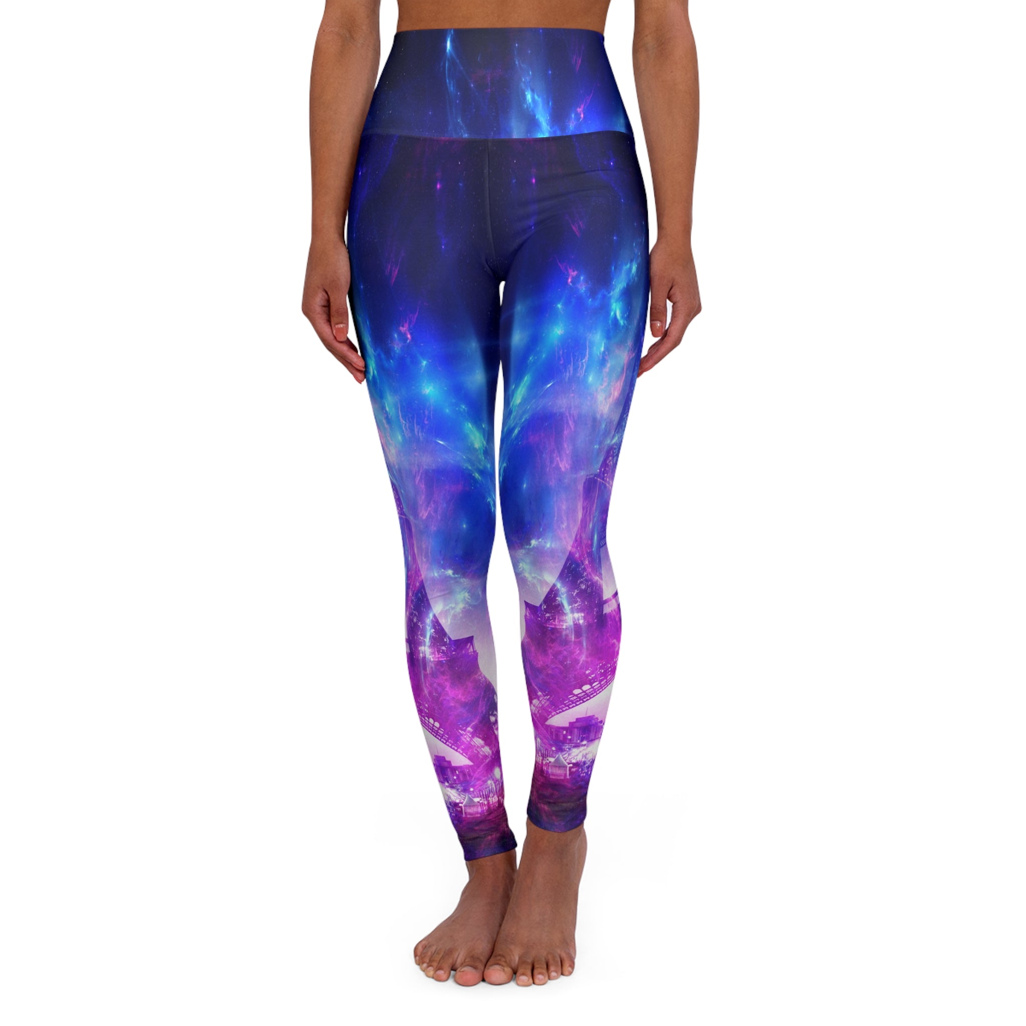 Amethyst Parisian Dreams High Waisted Yoga Leggings