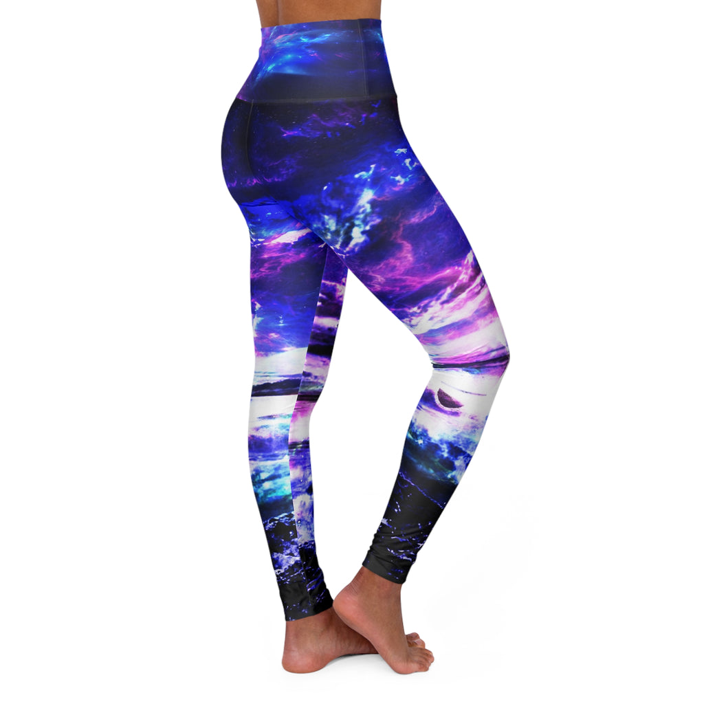 Amethyst Dancing Sea Dreams High Waisted Yoga Leggings