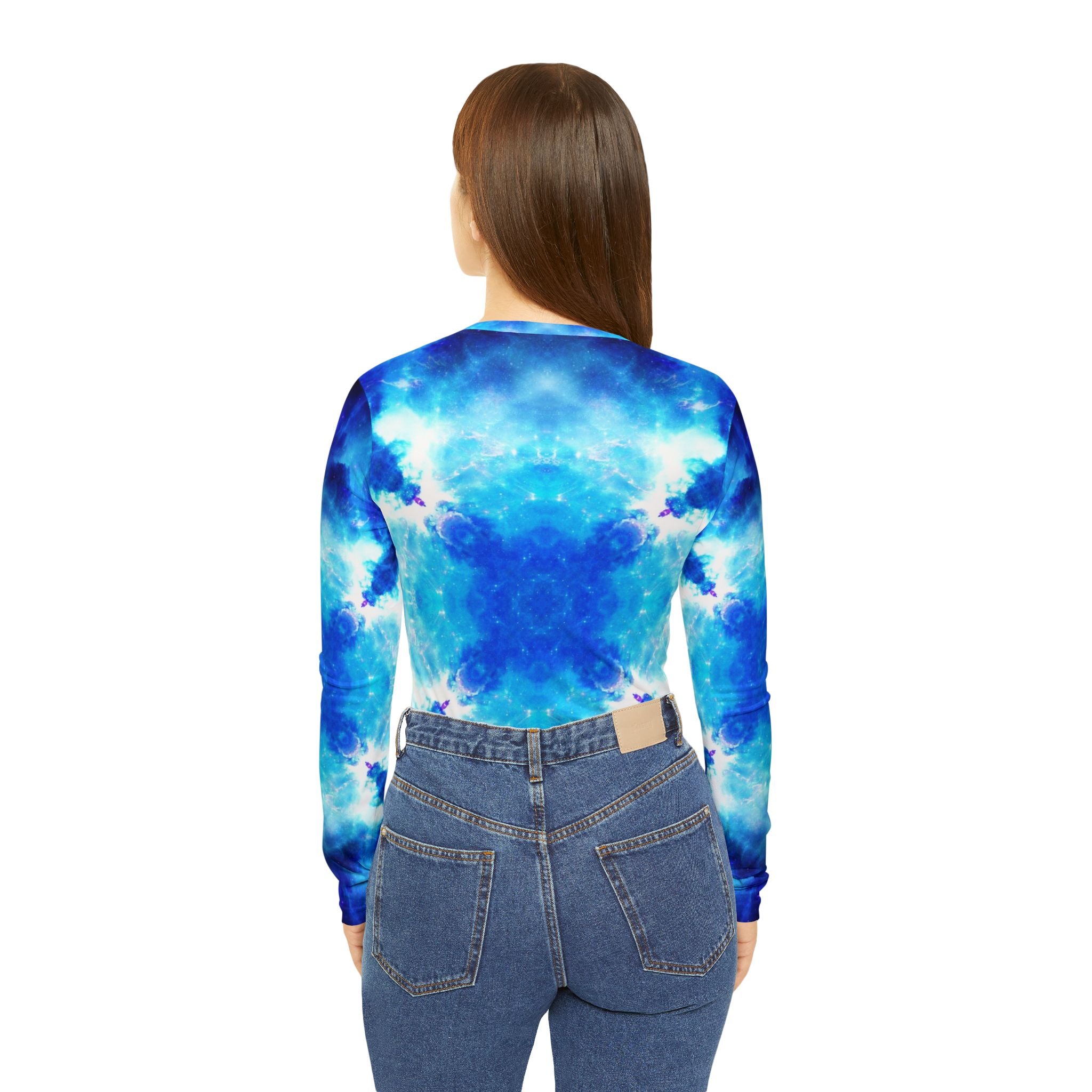 Amen Jin's Mandala of Dragon Fire Desires Women's Long Sleeve V-neck Shirt