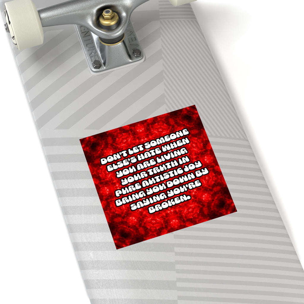 Katerina's Battle Symphony Desires 2022 "Don't Let" Square Stickers, Indoor\Outdoor