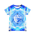 Amen Jin's Blue Sun Triple Goddess Meditations Women's Short Sleeve Shirt