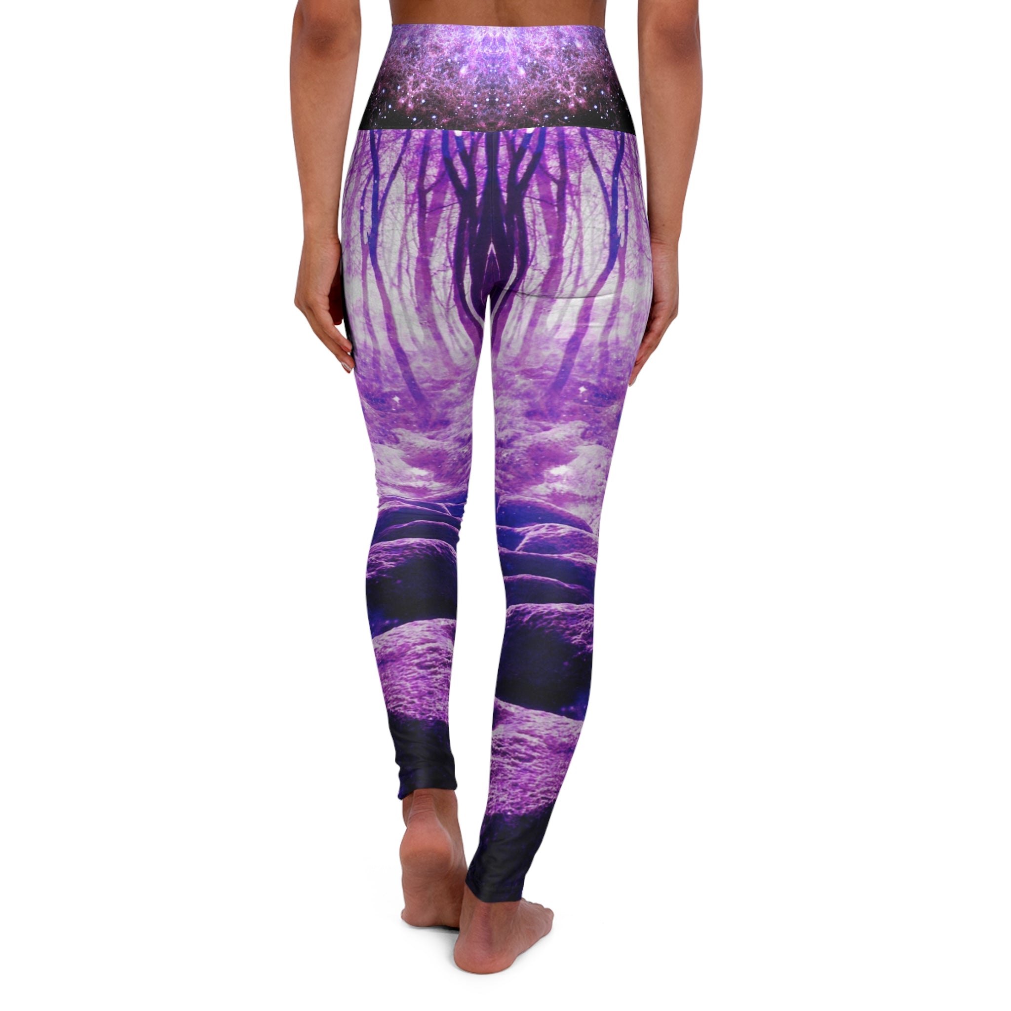Sahasara Desires Clearing in the Forest Dreams High Waisted Yoga Leggings