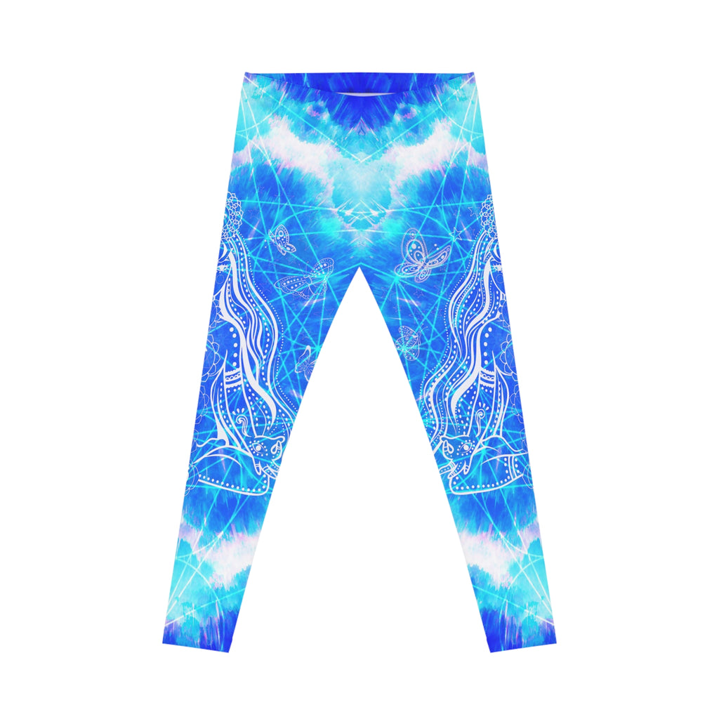 Amen Jin's Blue Sun Cosmic Meditations Women's Casual Leggings