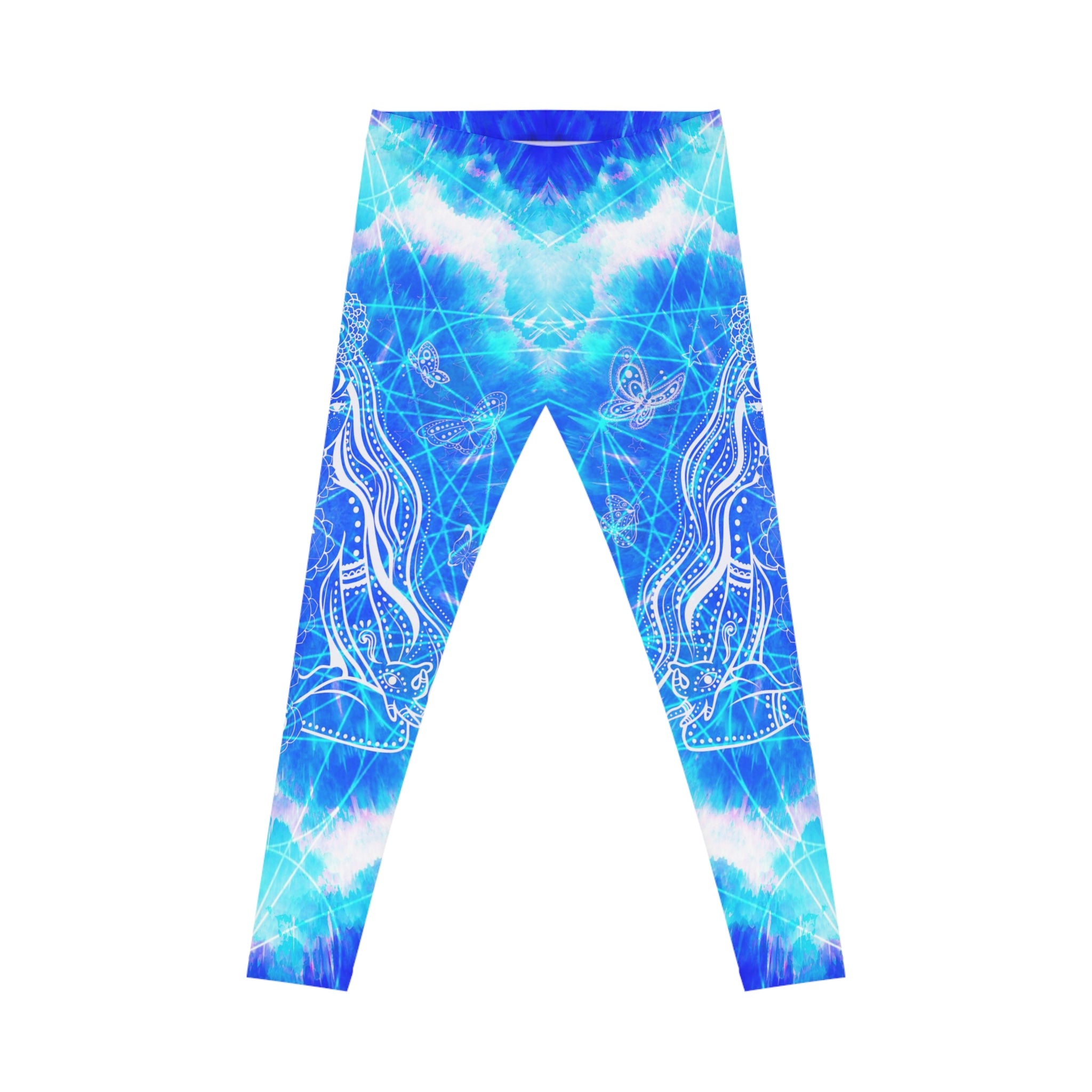 Amen Jin's Blue Sun Cosmic Meditations Women's Casual Leggings