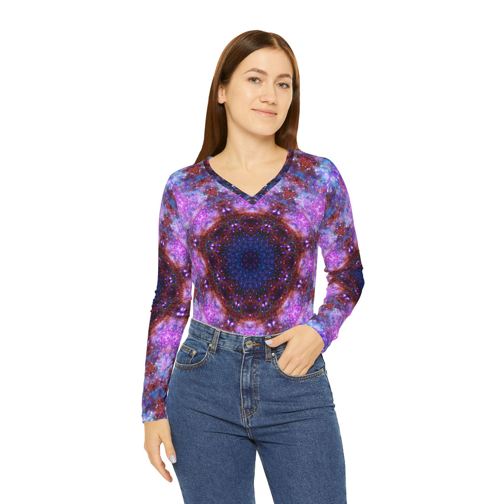 Katerina's Stripped Desires V-neck Shirt