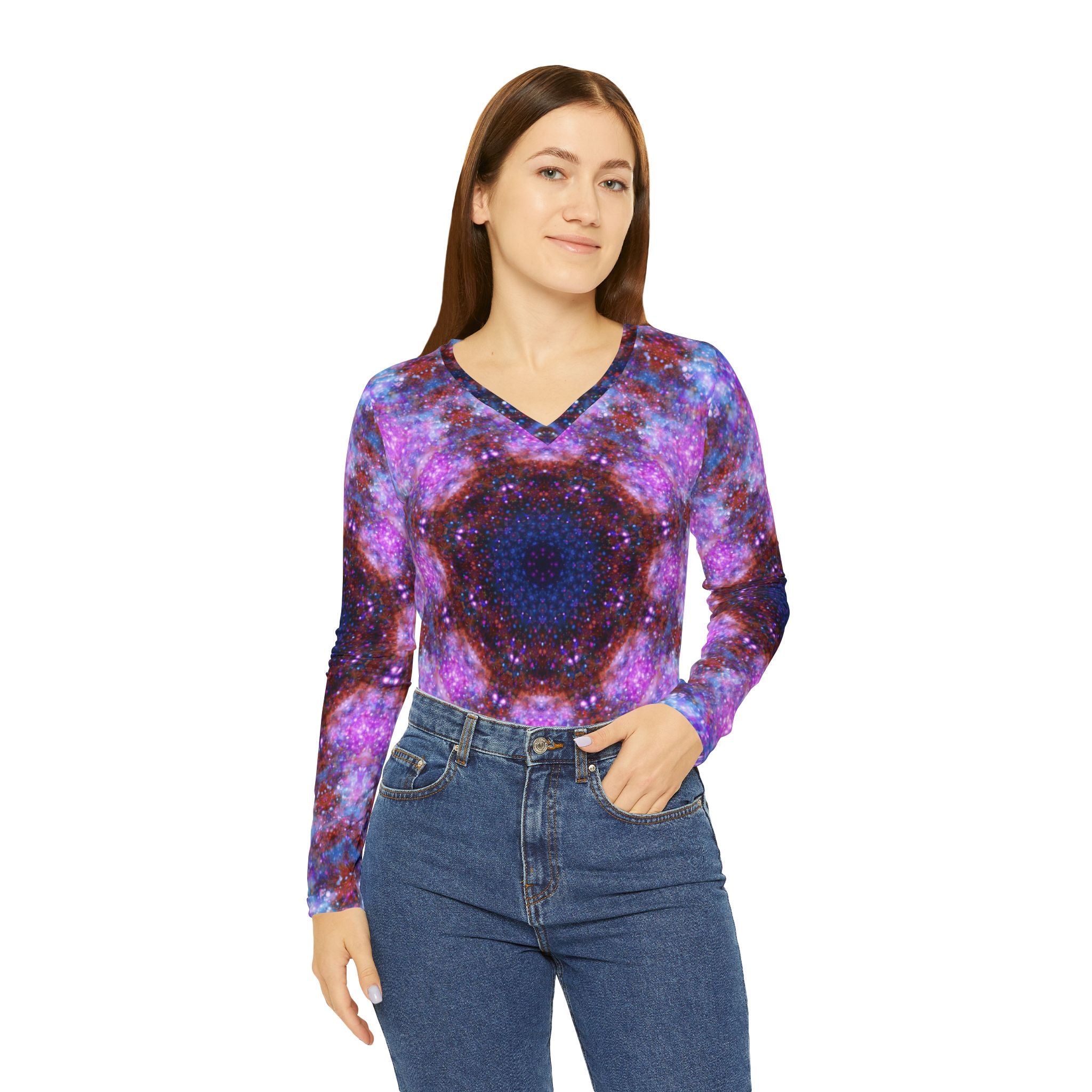 Katerina's Stripped Desires V-neck Shirt