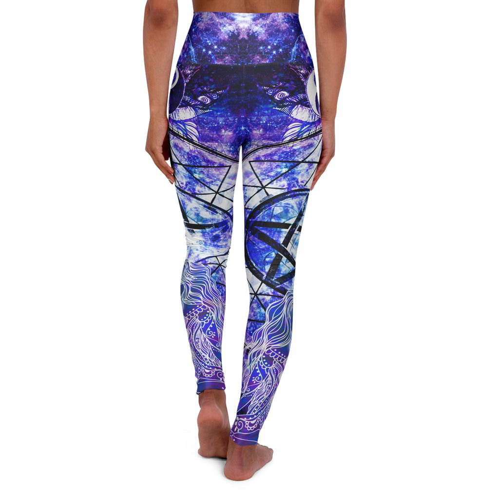 Amen Jin's Katerina’s Dracularian Dragoness Magickal Awakening Meditations High-Waisted Yoga Leggings