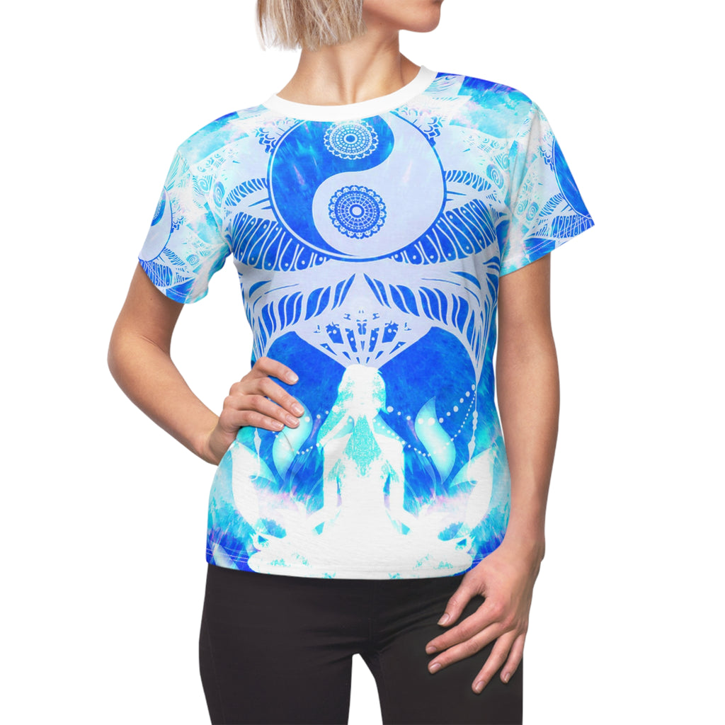 Amen Jin's Blue Sun Lotus Meditations Women's Sports Jersey