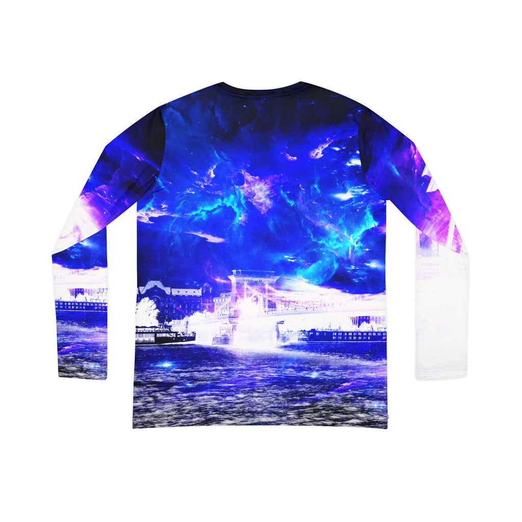 Ad Amoreum Amisi Amethyst Sapphire Budapest Dreams Long Sleeve V-neck Shirt