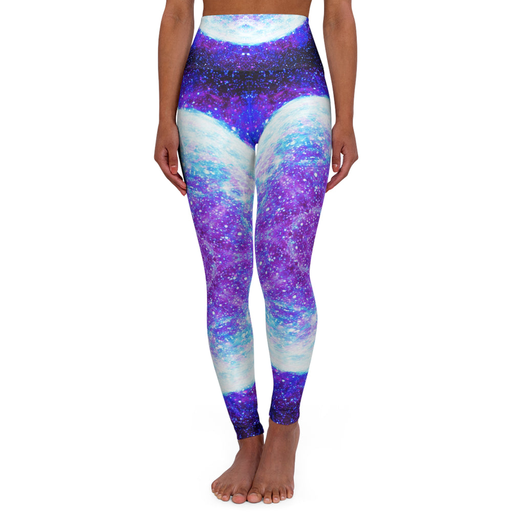 Amen Jin's as the Dark Against my Halo Desires High Waisted Yoga Leggings