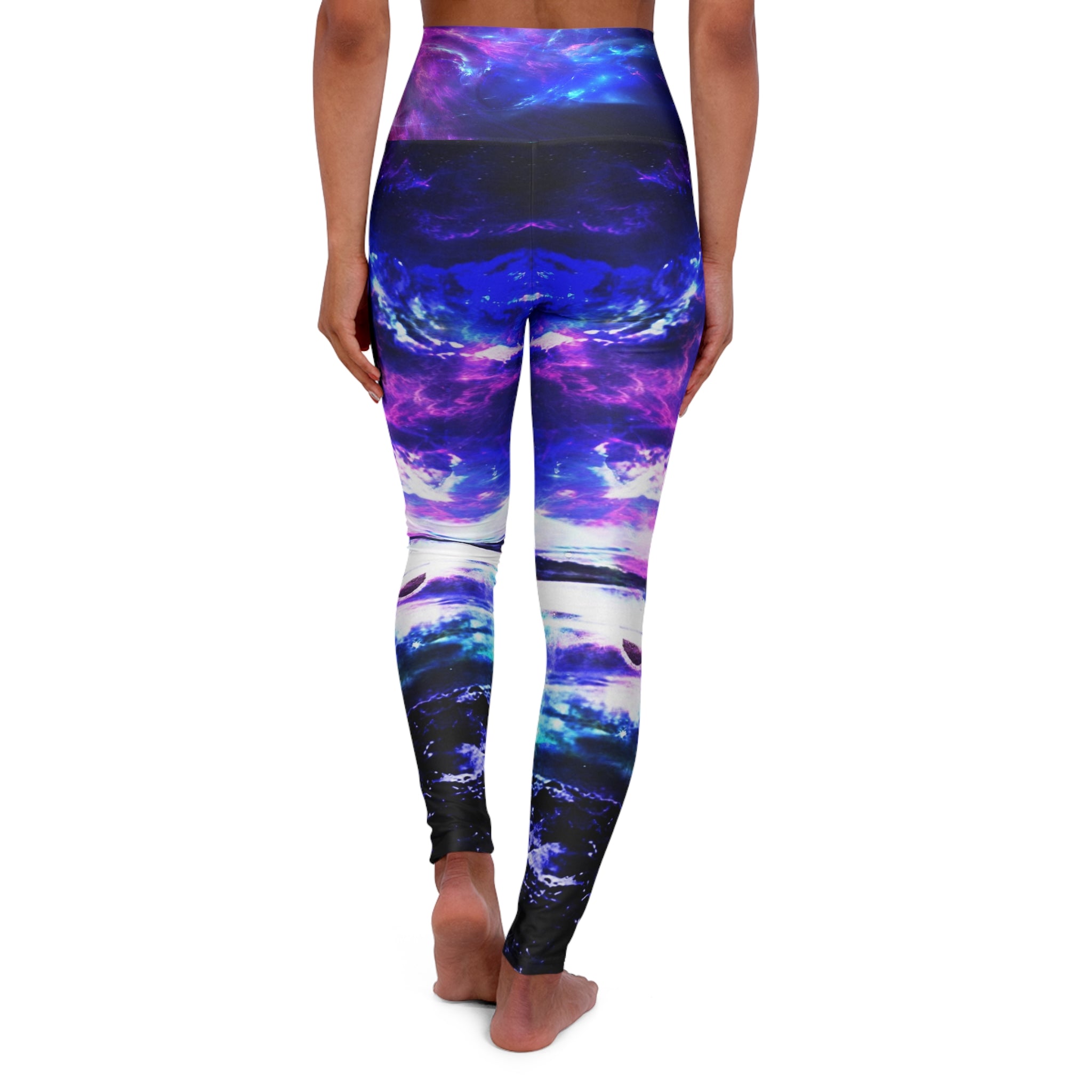 Amethyst Dancing Sea Dreams High Waisted Yoga Leggings