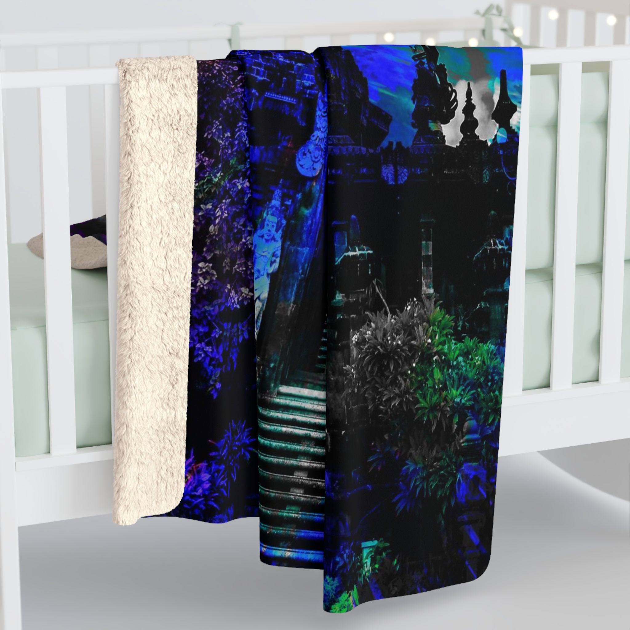 Creation's Balinese Desires Sherpa Fleece Blanket