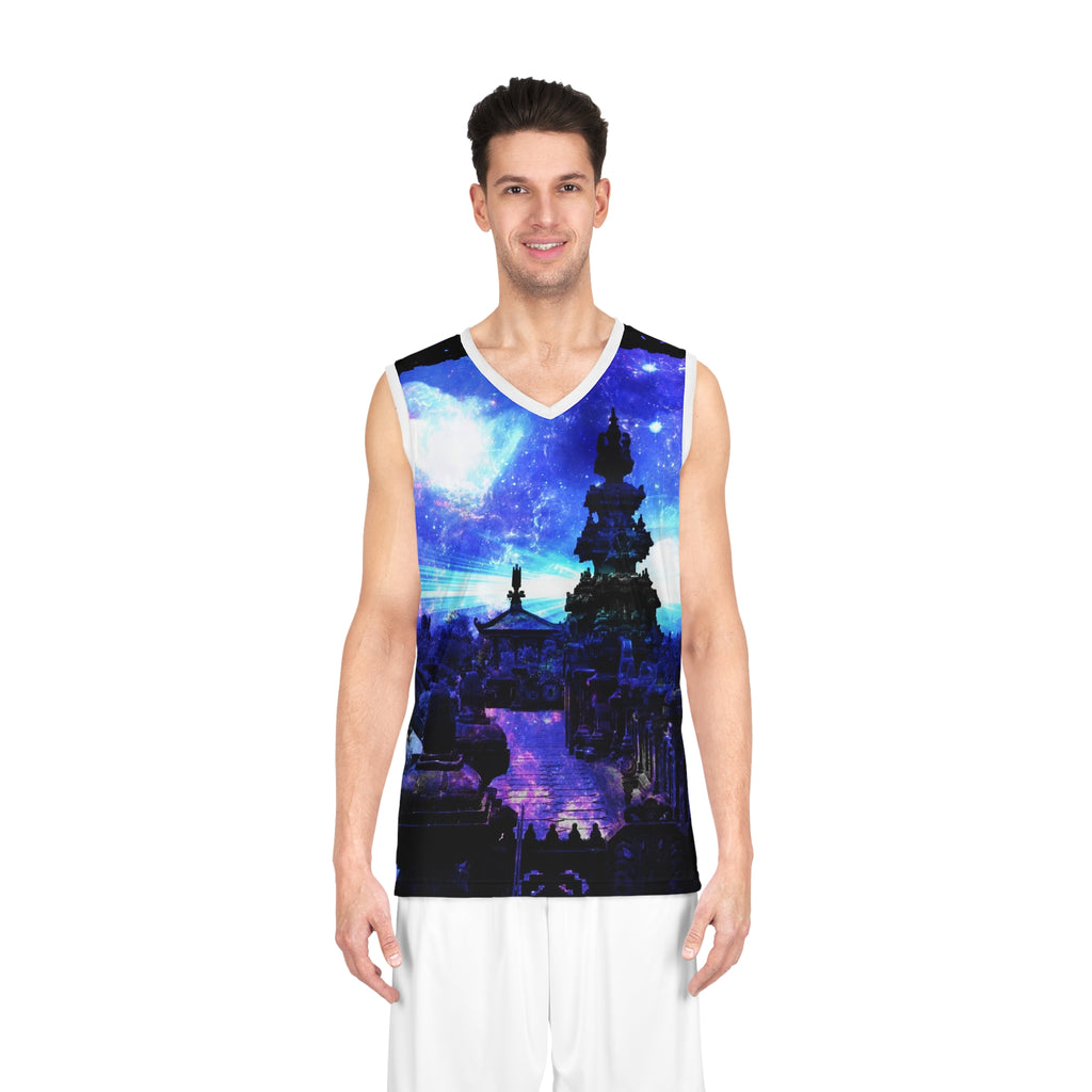 Iridescent Balinese Dreams Basketball Jersey