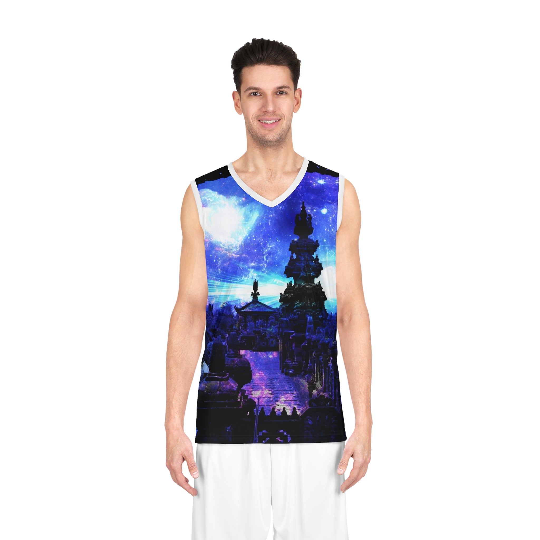 Iridescent Balinese Dreams Basketball Jersey