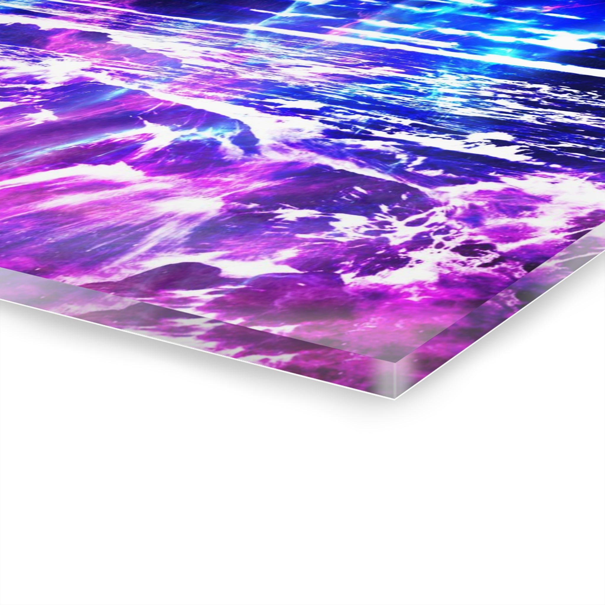 Amethyst Cosmic Falls Dreams Acrylic Prints (French Cleat Hanging)