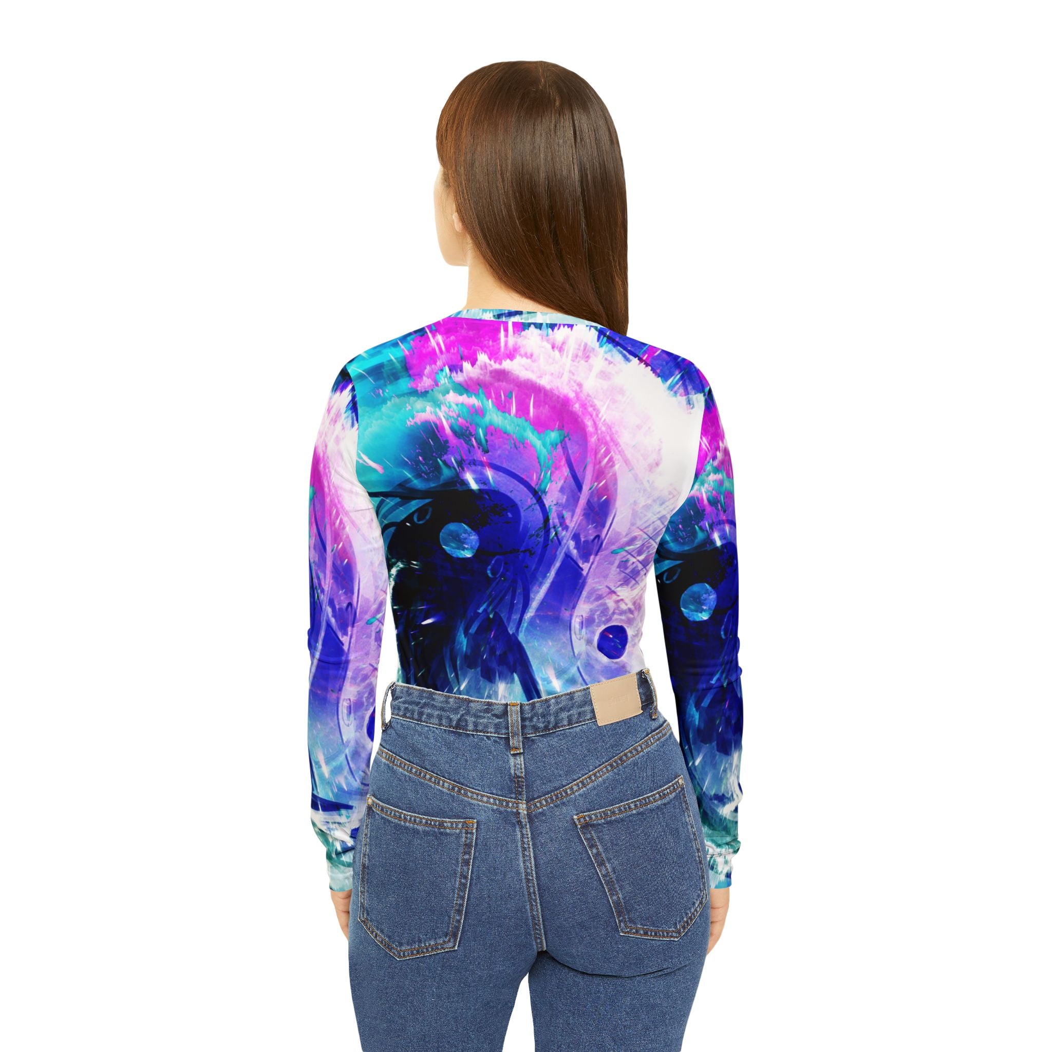 Creation Koi Desires Women's Long Sleeve V-neck Shirt