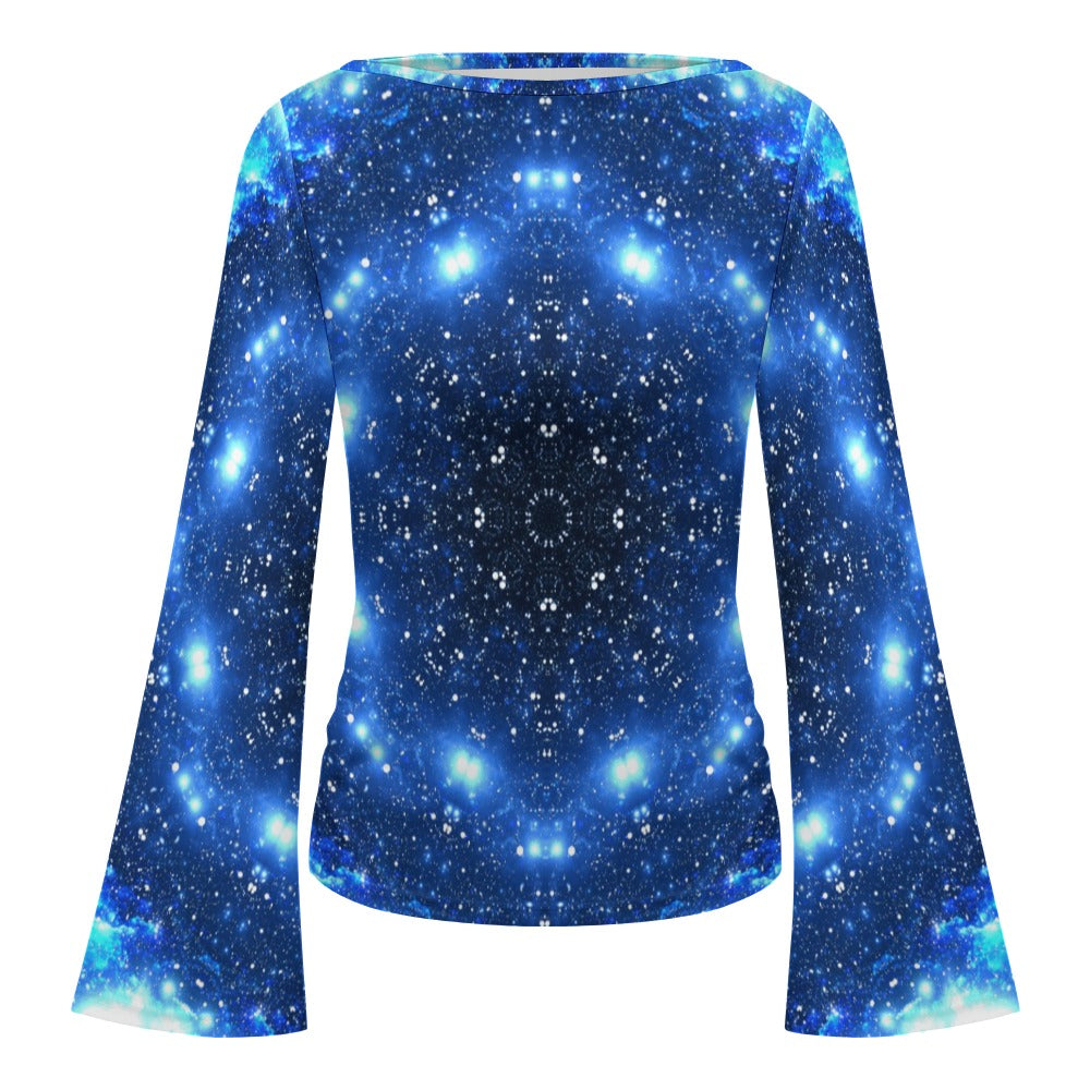 Vishuddi Desires Women's Boat Neck Bell Sleeve T-shirt