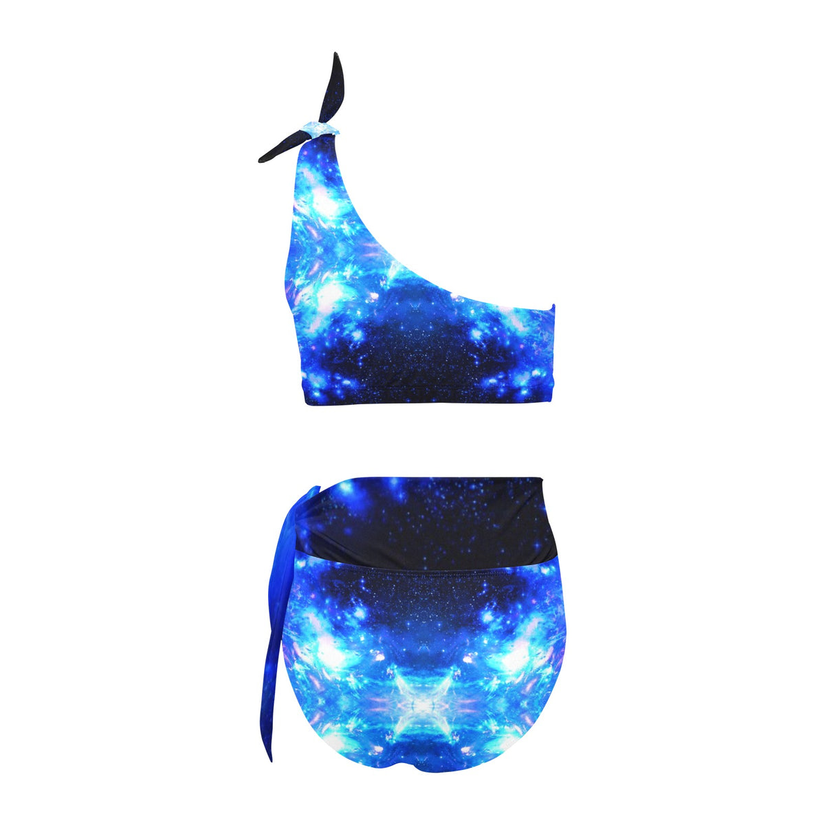 Amen Jin's Desires High Waisted One Shoulder Bikini Set (S16)