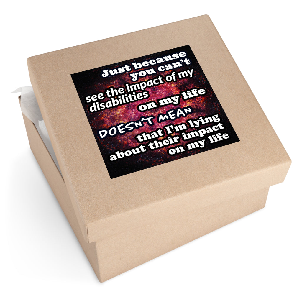Katerina's Battle Symphony Desires 2023 "Just Because You Can't" Square Stickers, Indoor\Outdoor