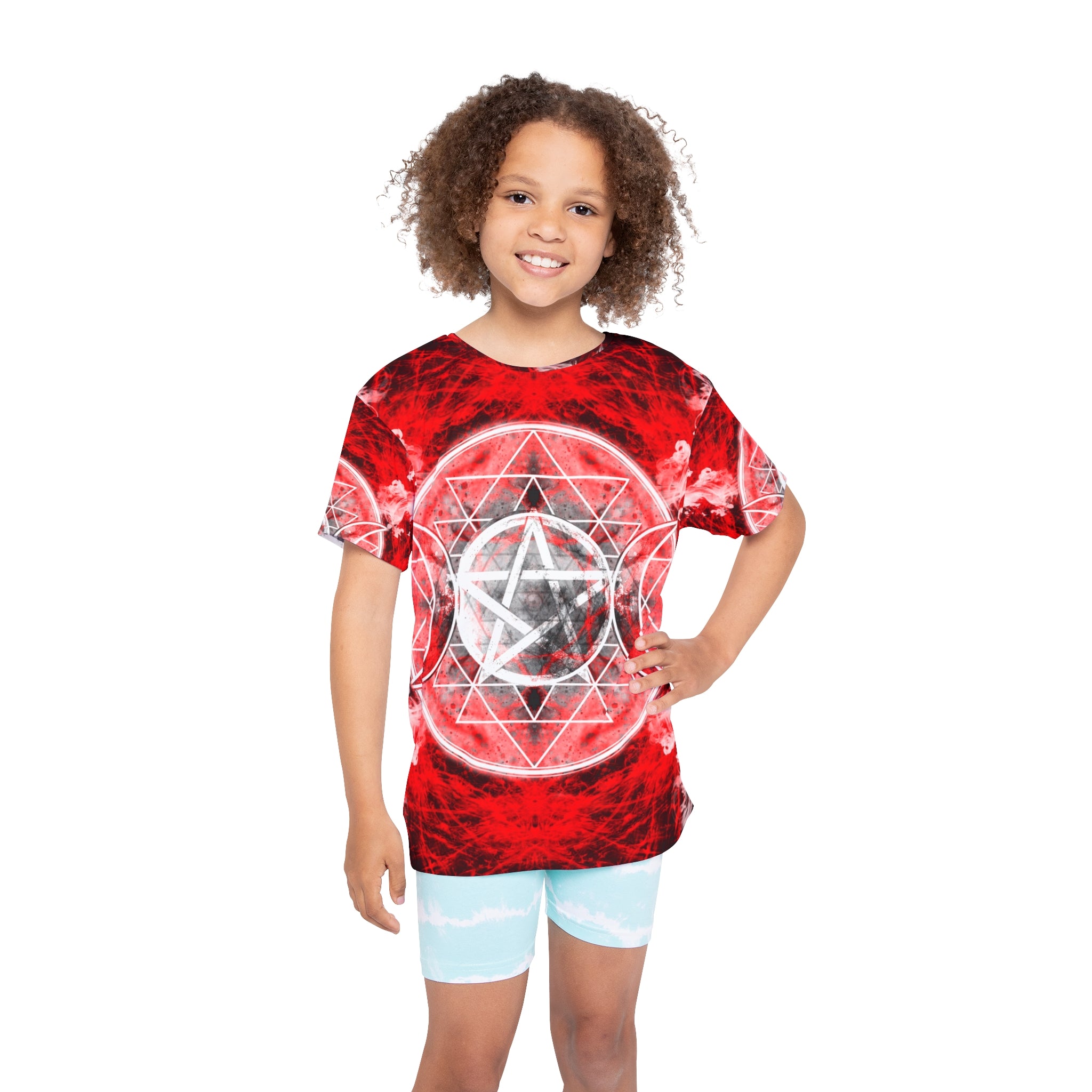 Katerina's Waiting for Hello Triple Goddess Meditations Kids Sports Jersey