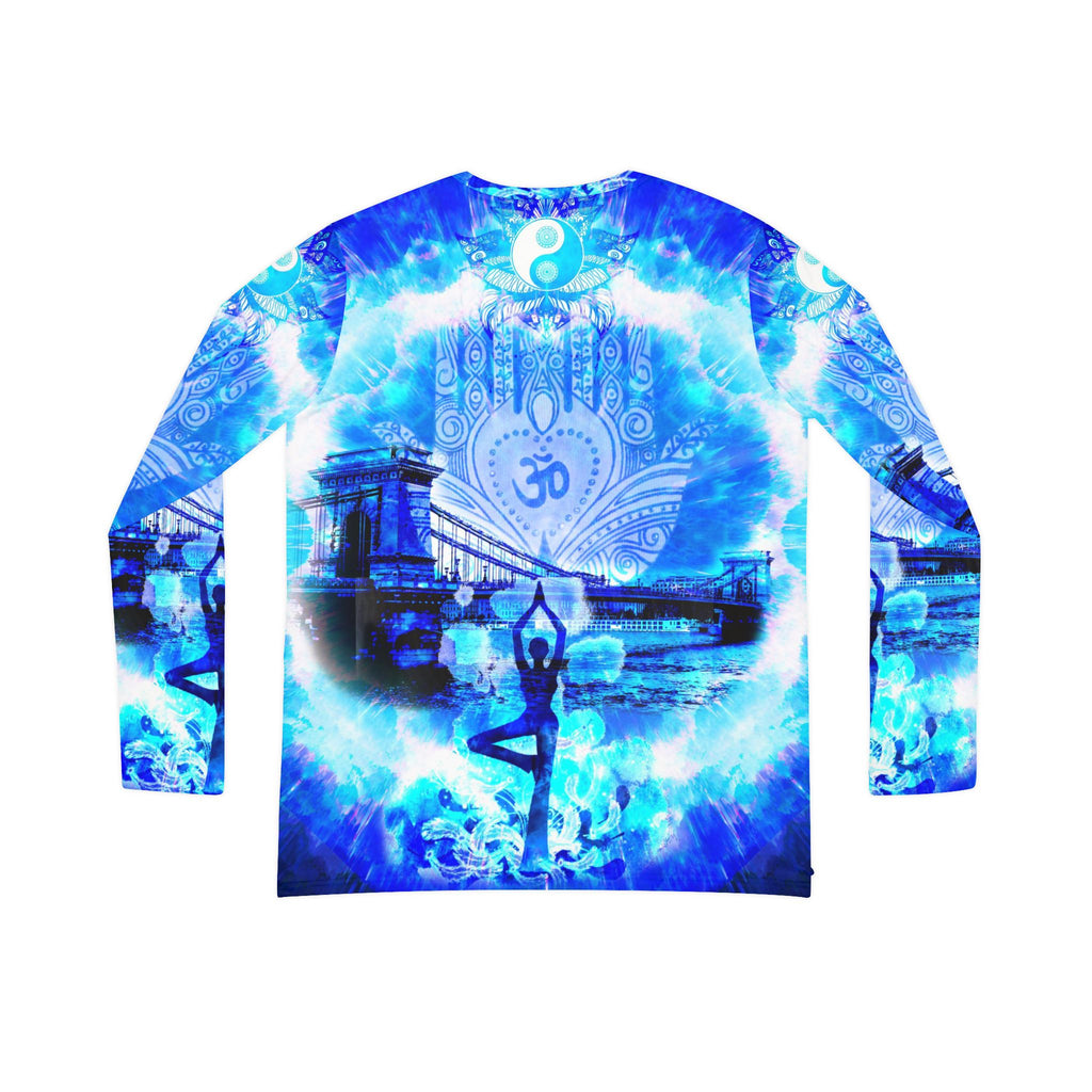Amen Jin's Blue Sun Budapest Meditations Women's Long Sleeve V-neck Shirt