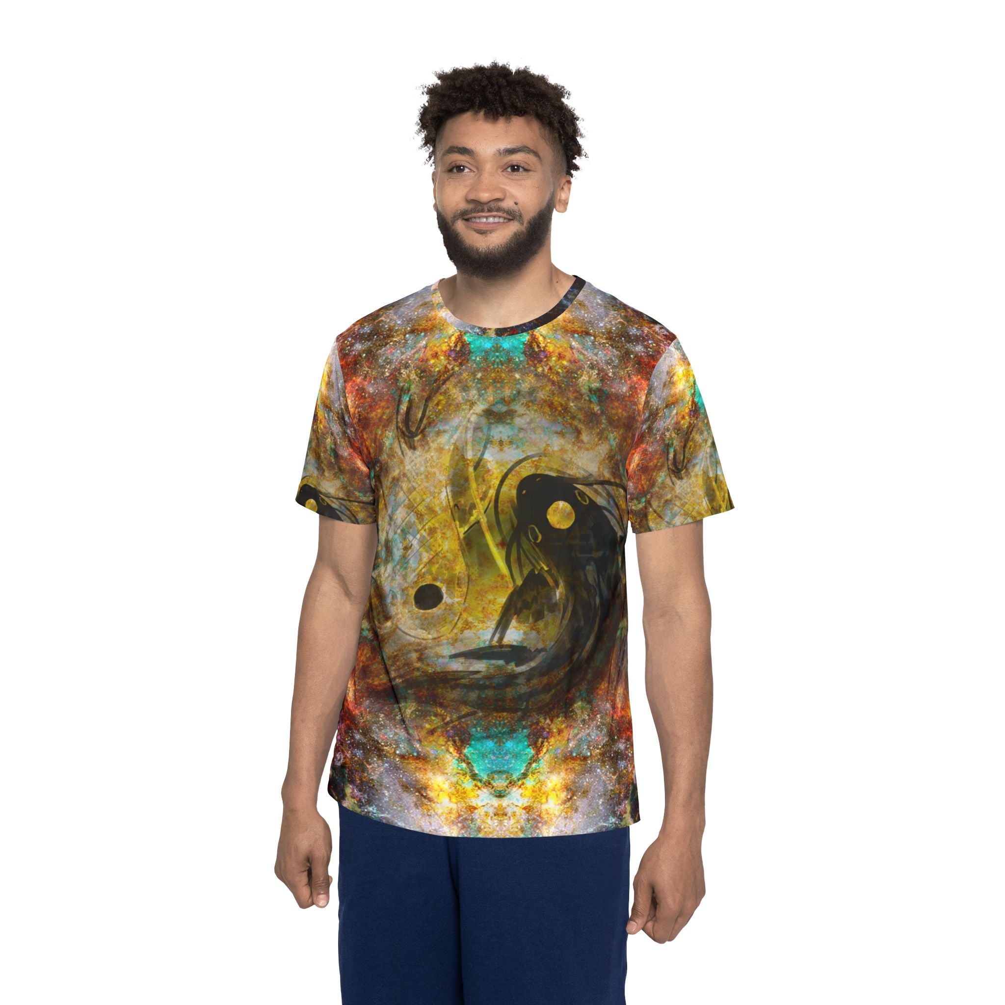 Breathe Again Koi Meditations Men's Sports Jersey
