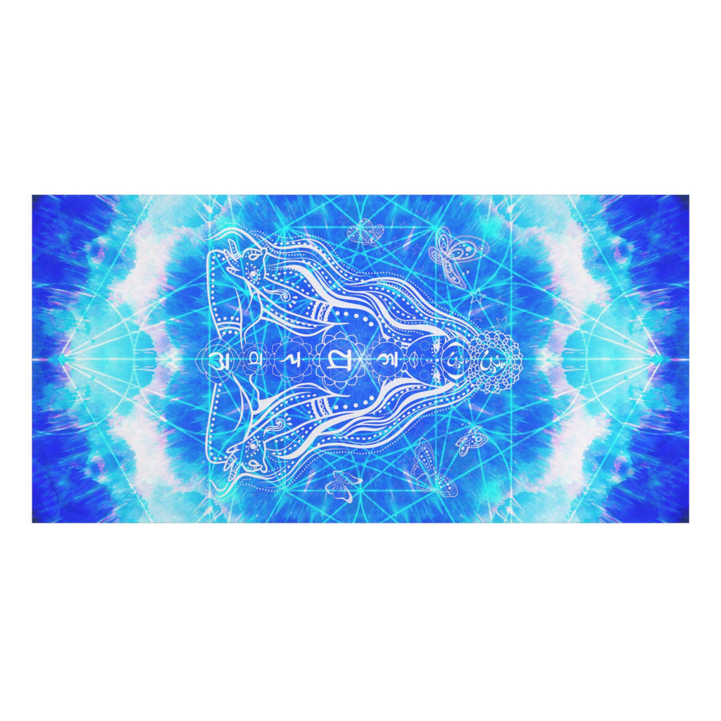 Amen Jin's Blue Sun Cosmic Meditations Mink-Cotton Towel