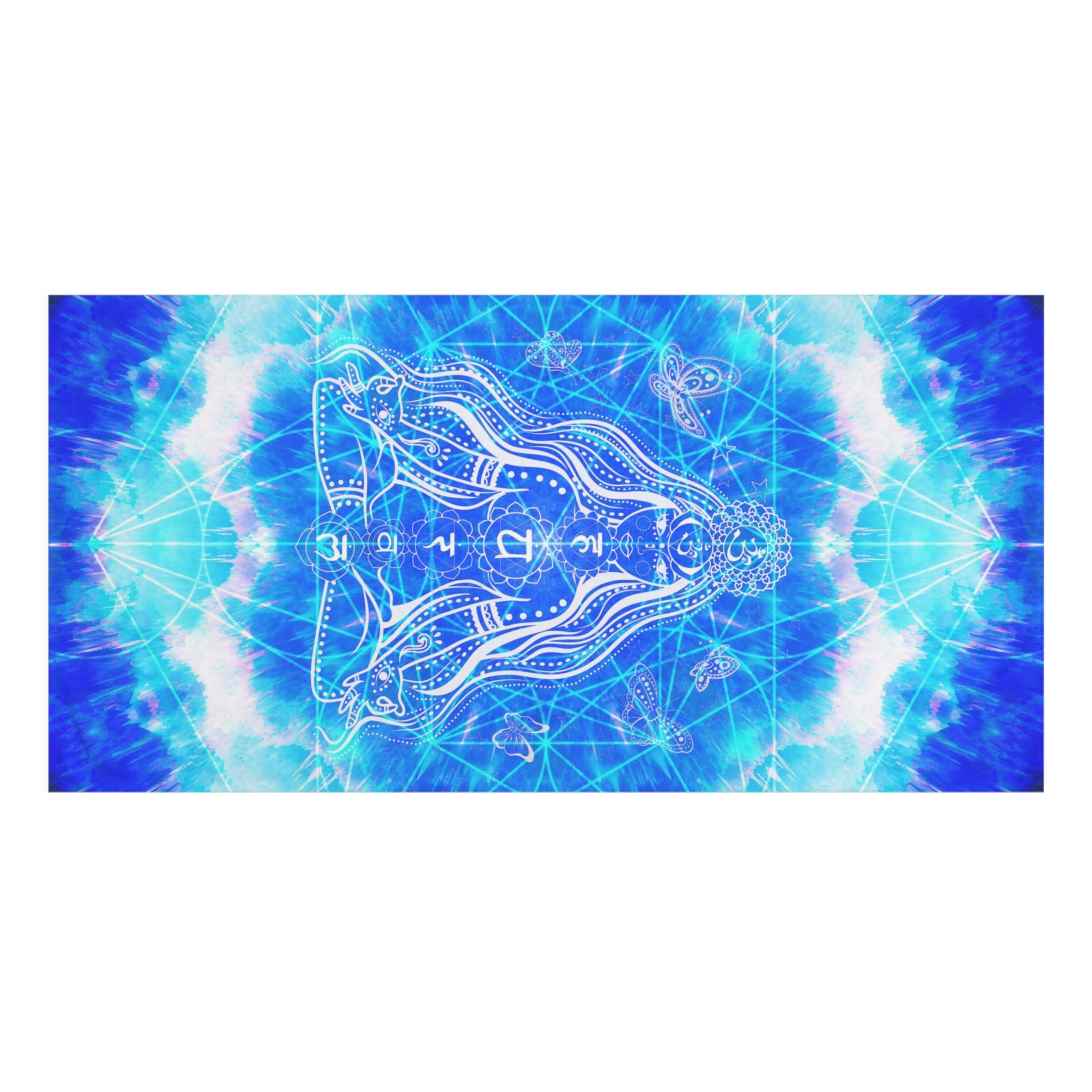Amen Jin's Blue Sun Cosmic Meditations Mink-Cotton Towel