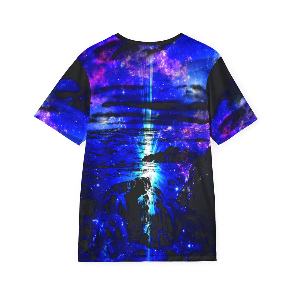 Iridescent Cosmic Falls Dreams Men's Sports Jersey
