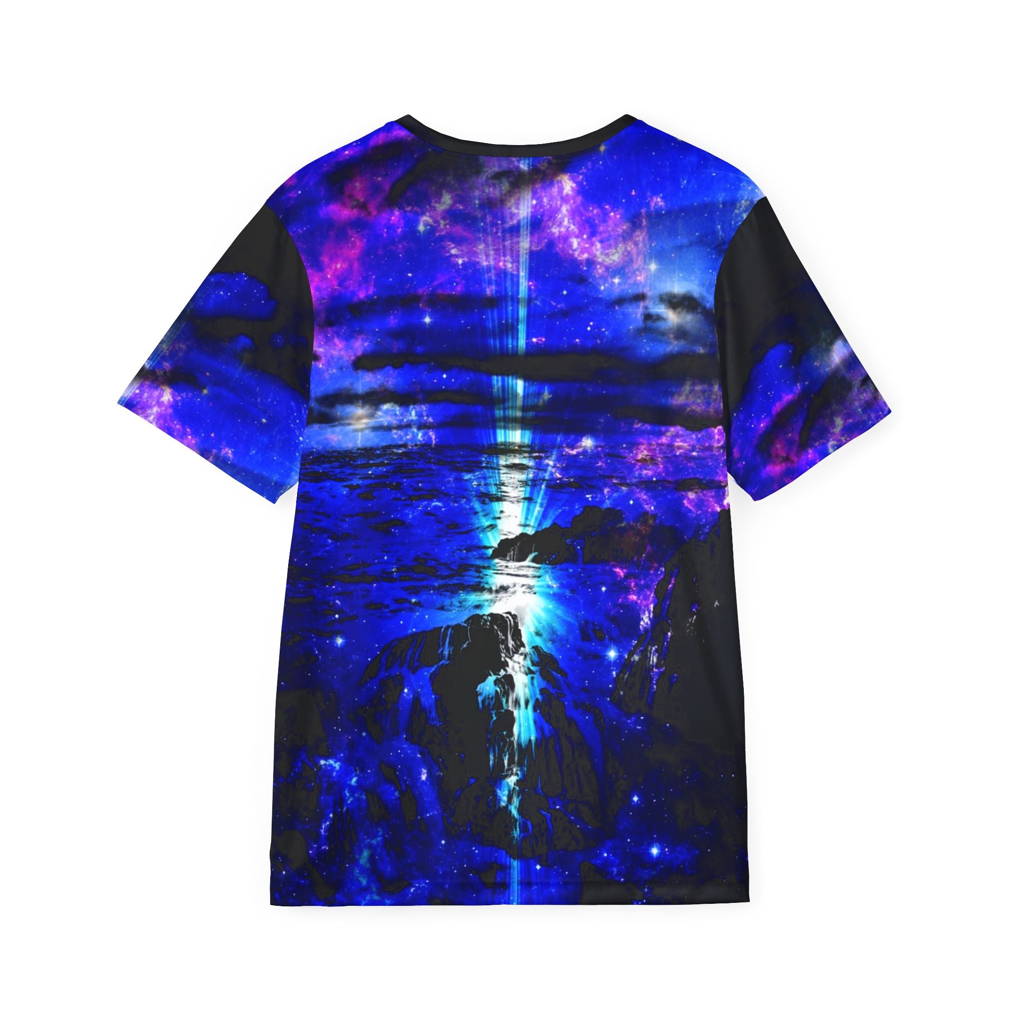 Iridescent Cosmic Falls Dreams Men's Sports Jersey