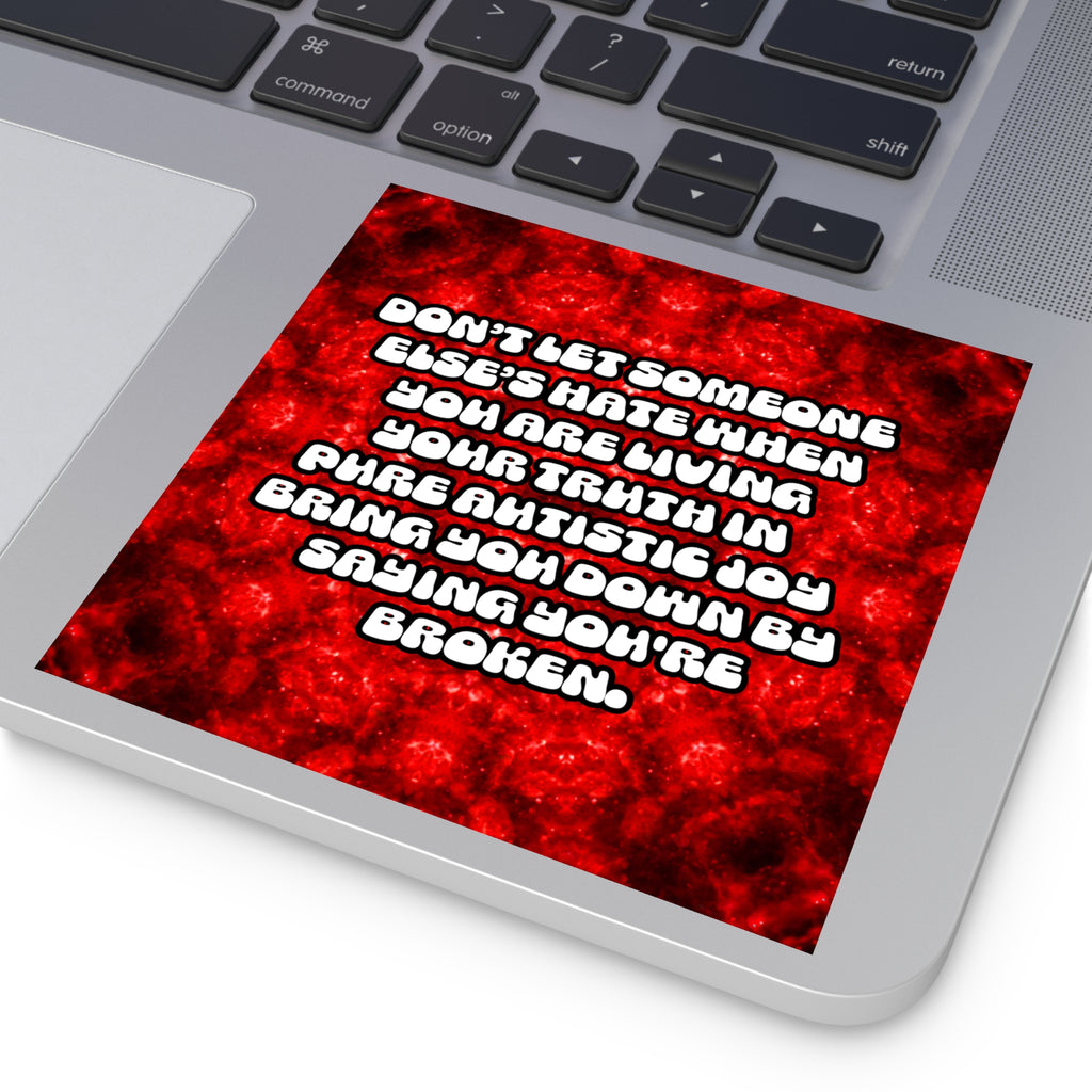 Katerina's Battle Symphony Desires 2022 "Don't Let" Square Stickers, Indoor\Outdoor