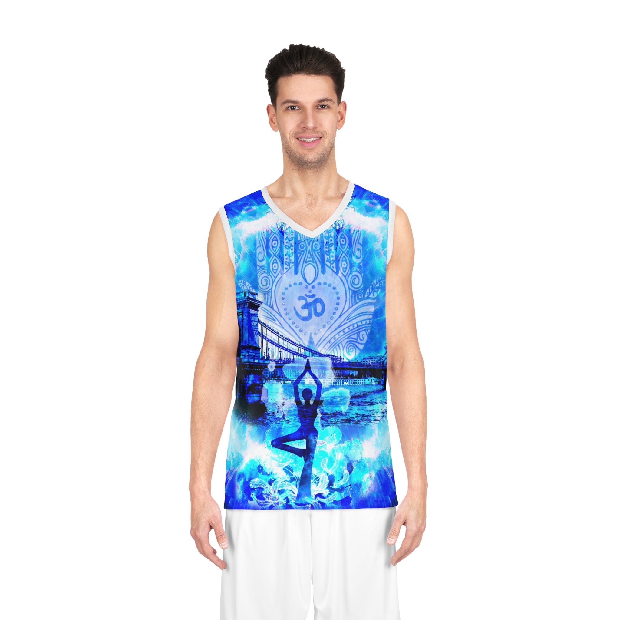 Amen Jin's Blue Sun Budapest Meditations Basketball Jersey