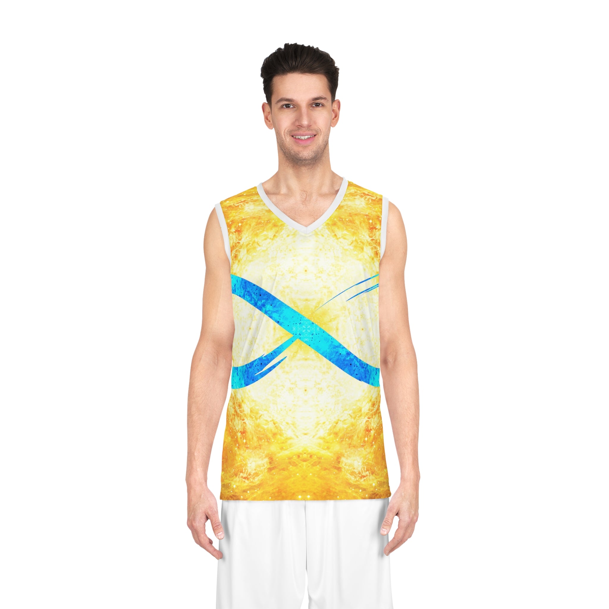 Katerina's Autistic Gold Infinity Desires Basketball Jersey