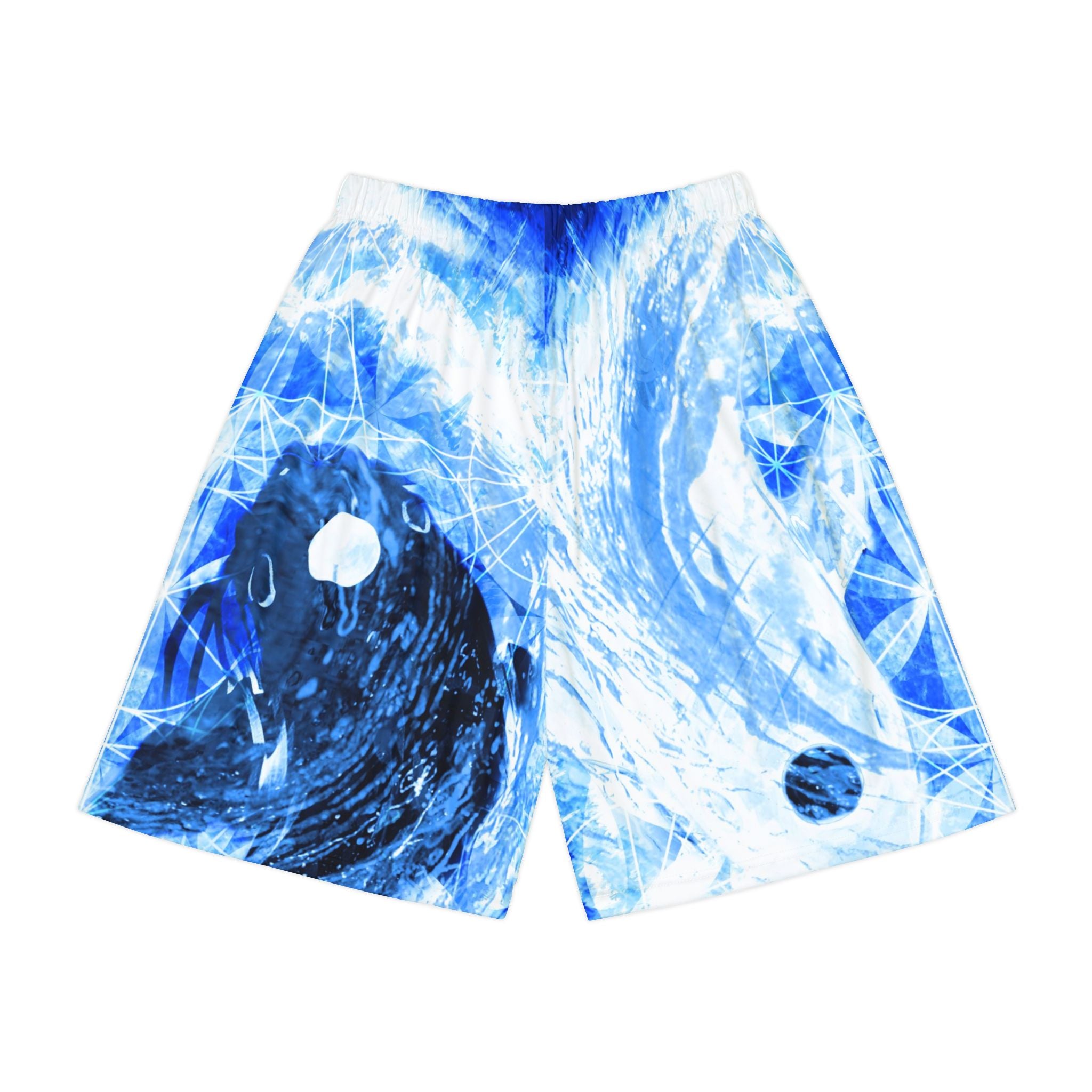 Amen Jin's Blue Sun Koi Meditations Men’s Sports Shorts