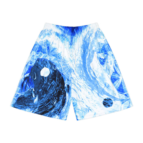 Amen Jin's Blue Sun Koi Meditations Men’s Sports Shorts