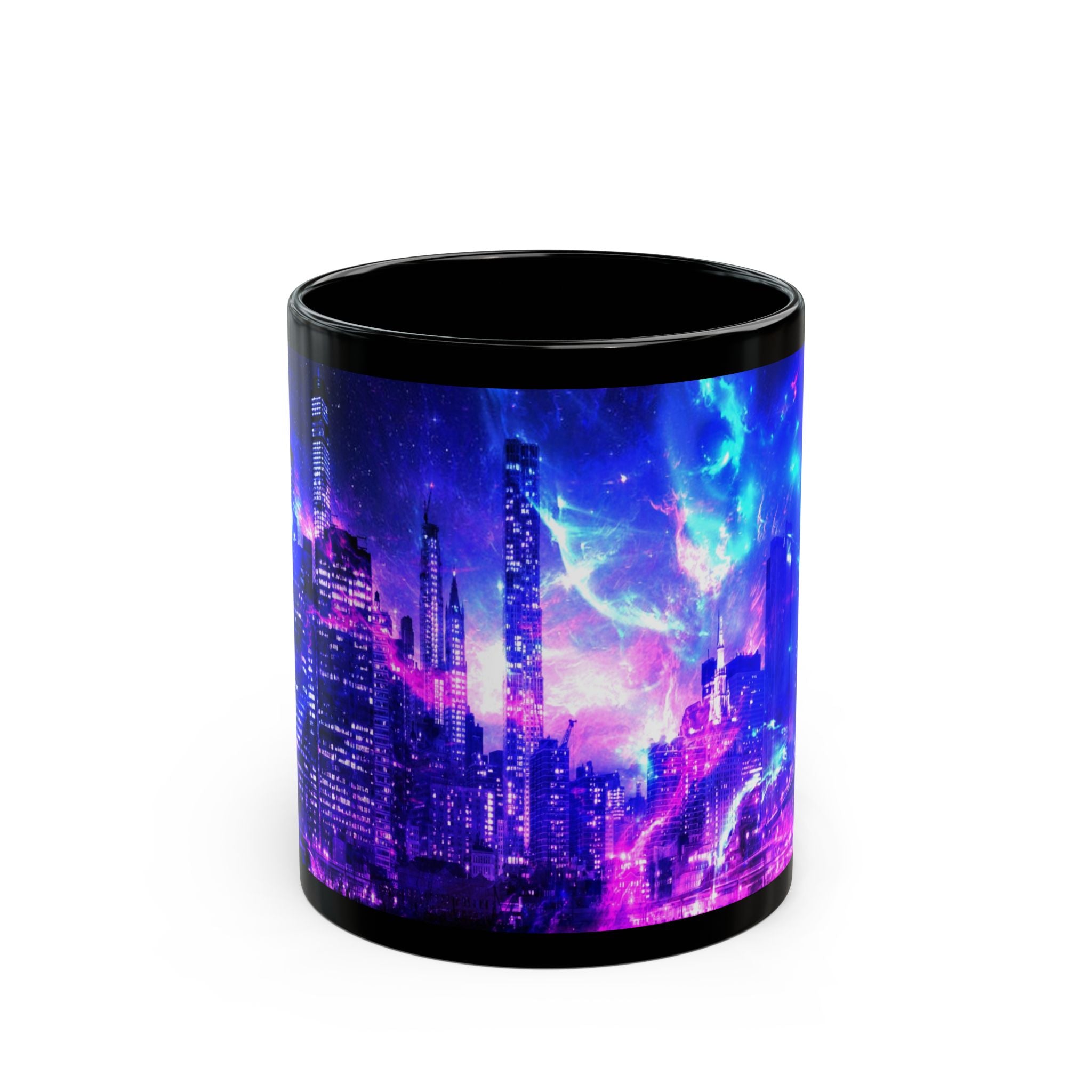 Amethyst New York Dreams Black Mug