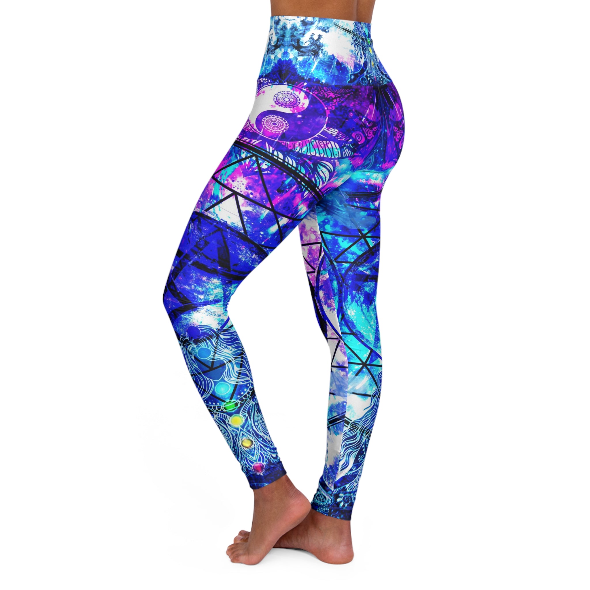 Creation's Magical Awakening Meditations High Waisted Yoga Leggings