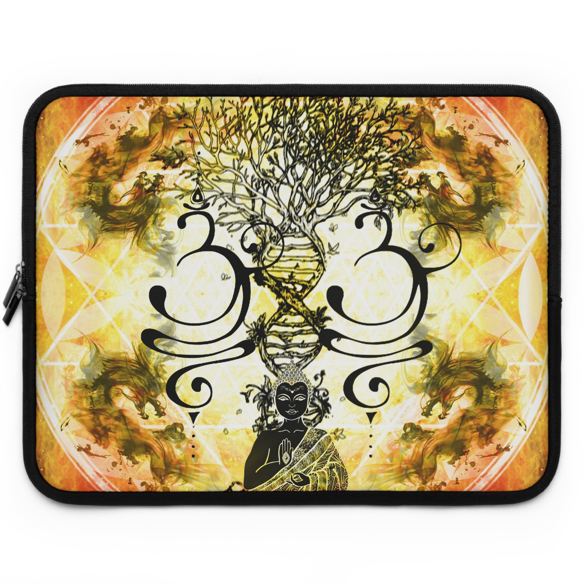 Katerina's Golden Desires Buddha Meditations Laptop Sleeve