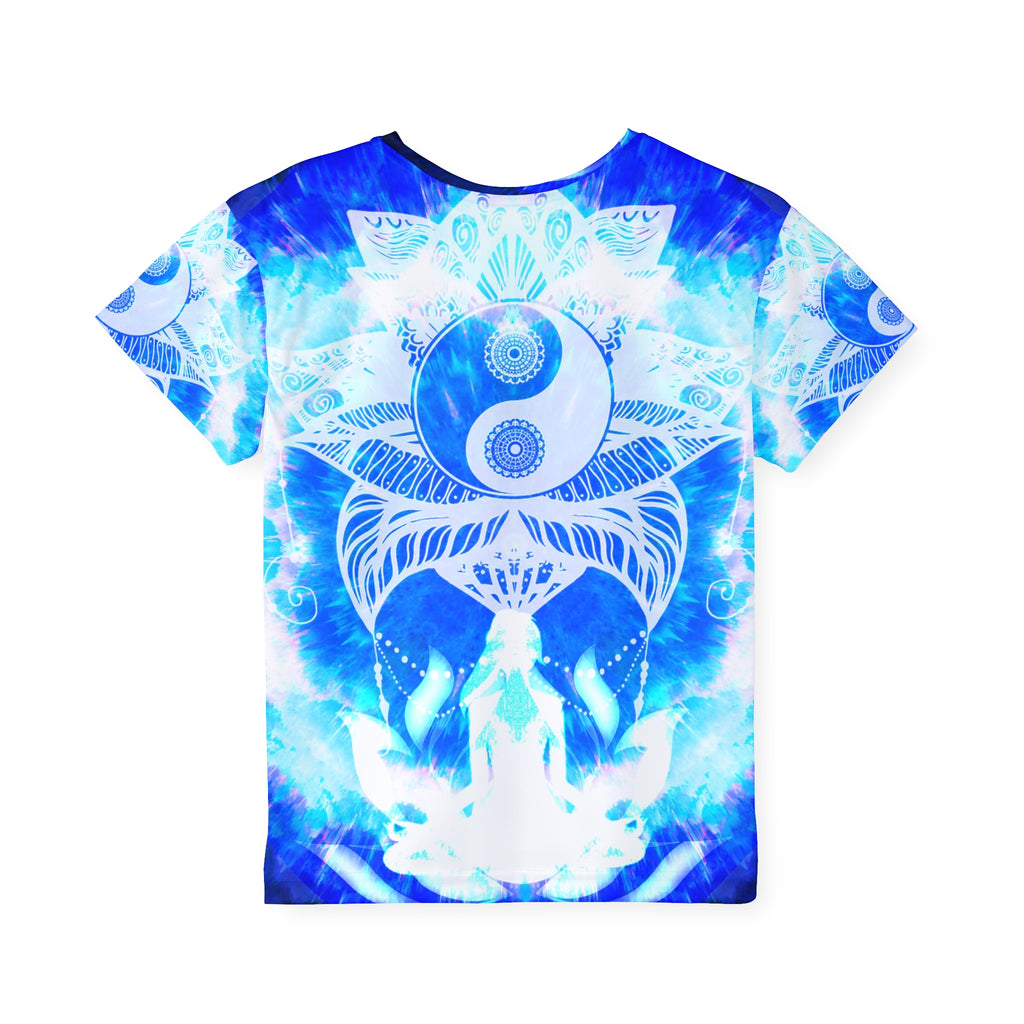 Amen Jin's Blue Sun Lotue Meditations Kids Sports Jersey