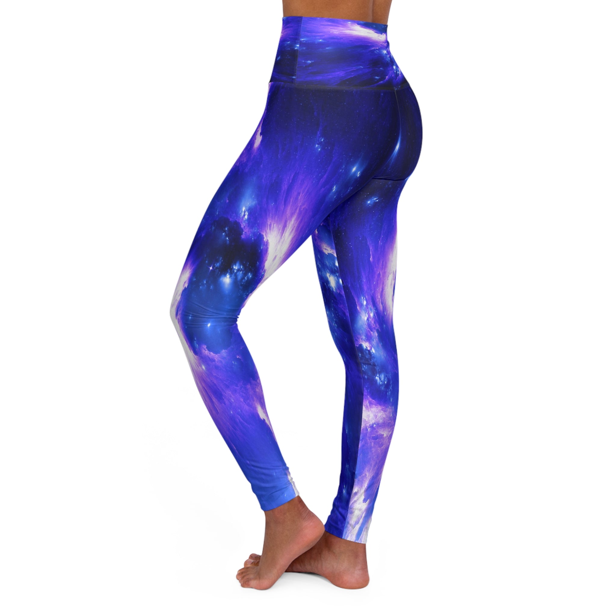 Amethyst Sapphire Dreams High Waisted Yoga Leggings