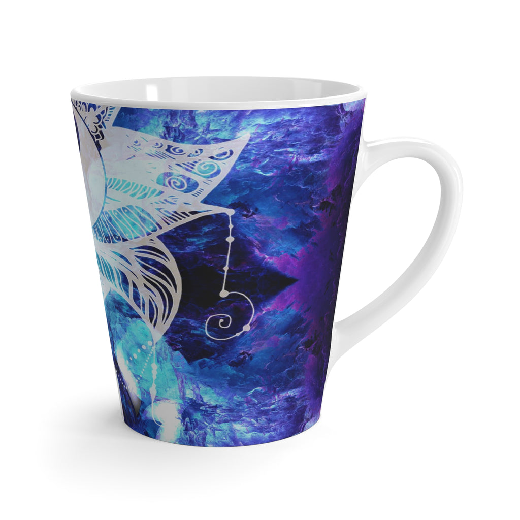 Amen Jin's Dragon's Gate Lotus Meditations Latte Mug