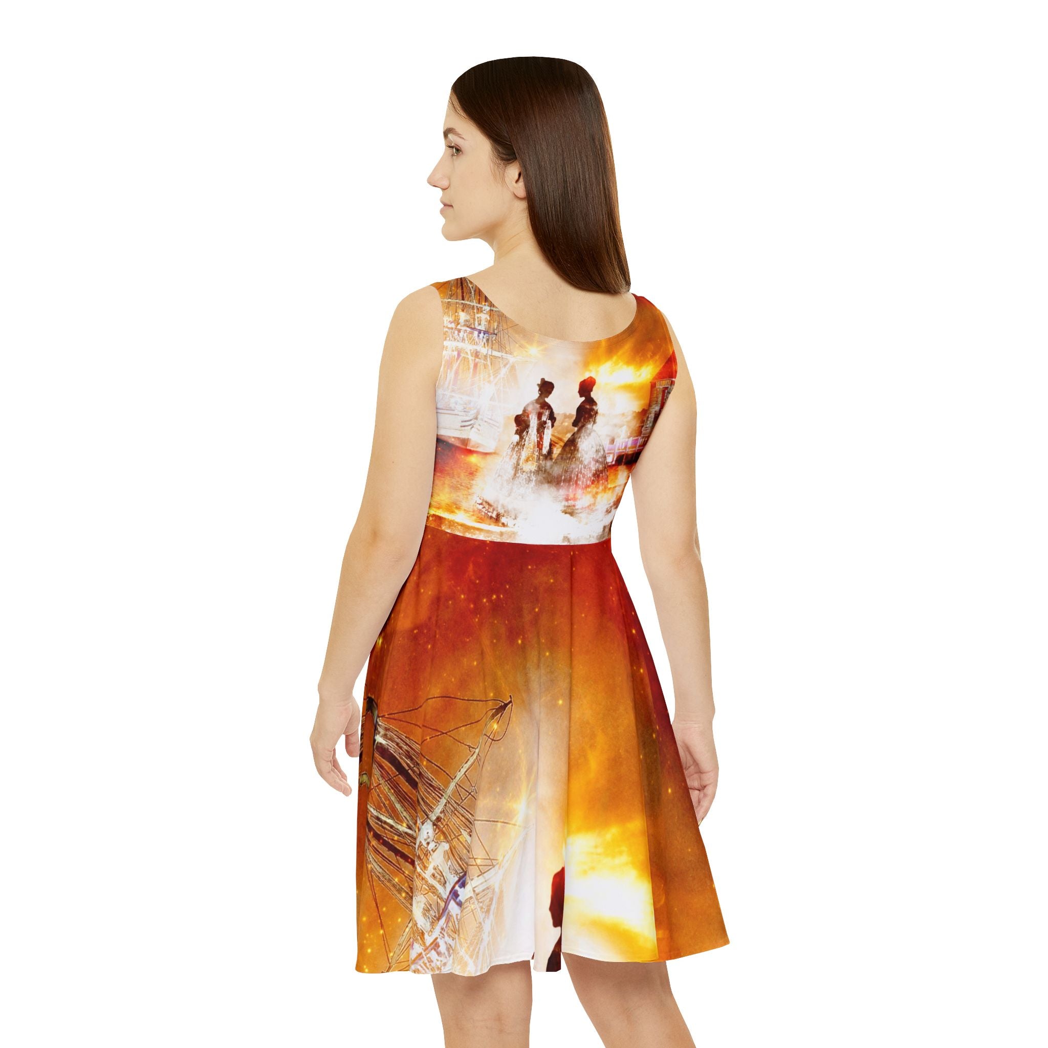 Samhain Eve Salem Harbor Dreams Women's Skater Dress
