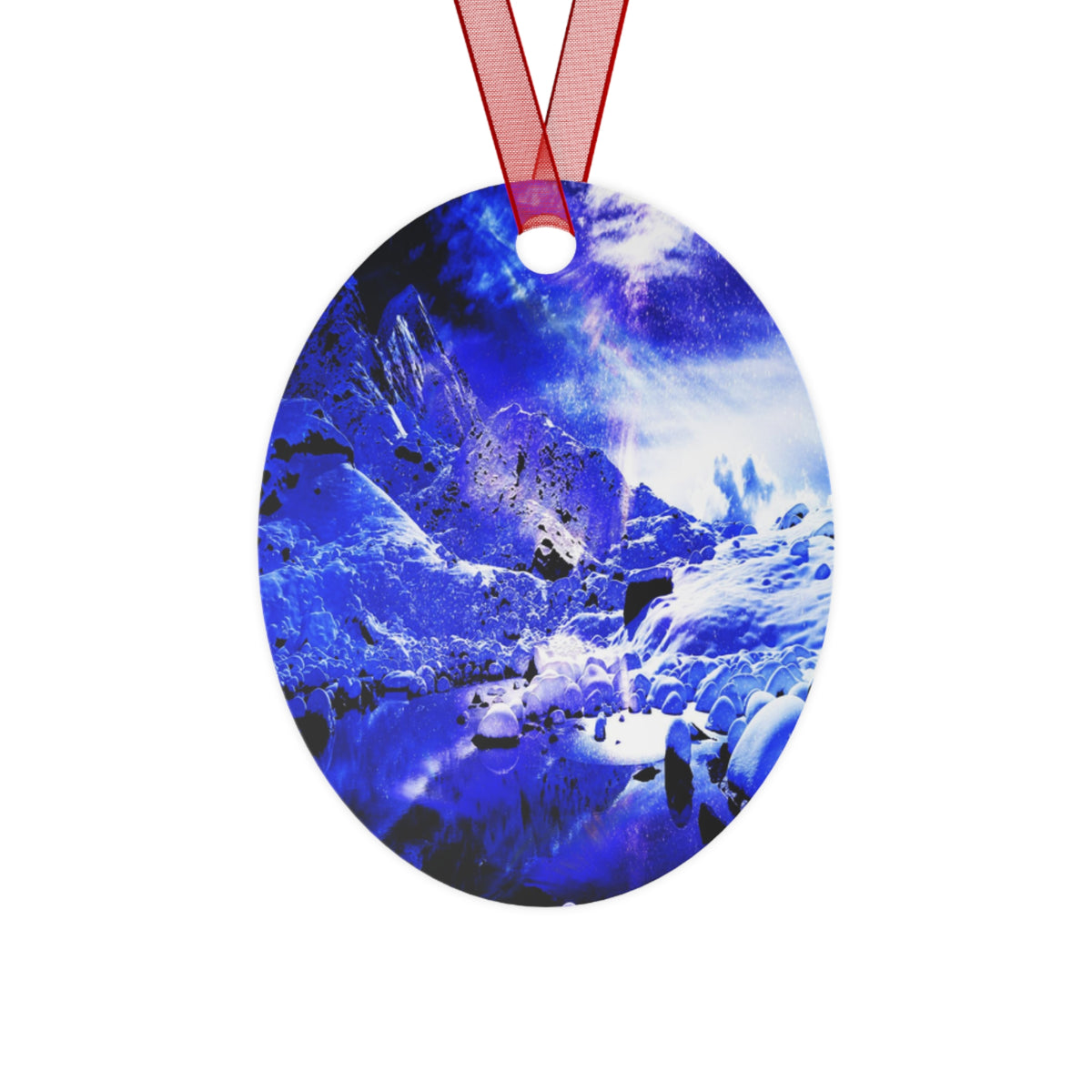 Yule Night Dreams Metal Ornaments