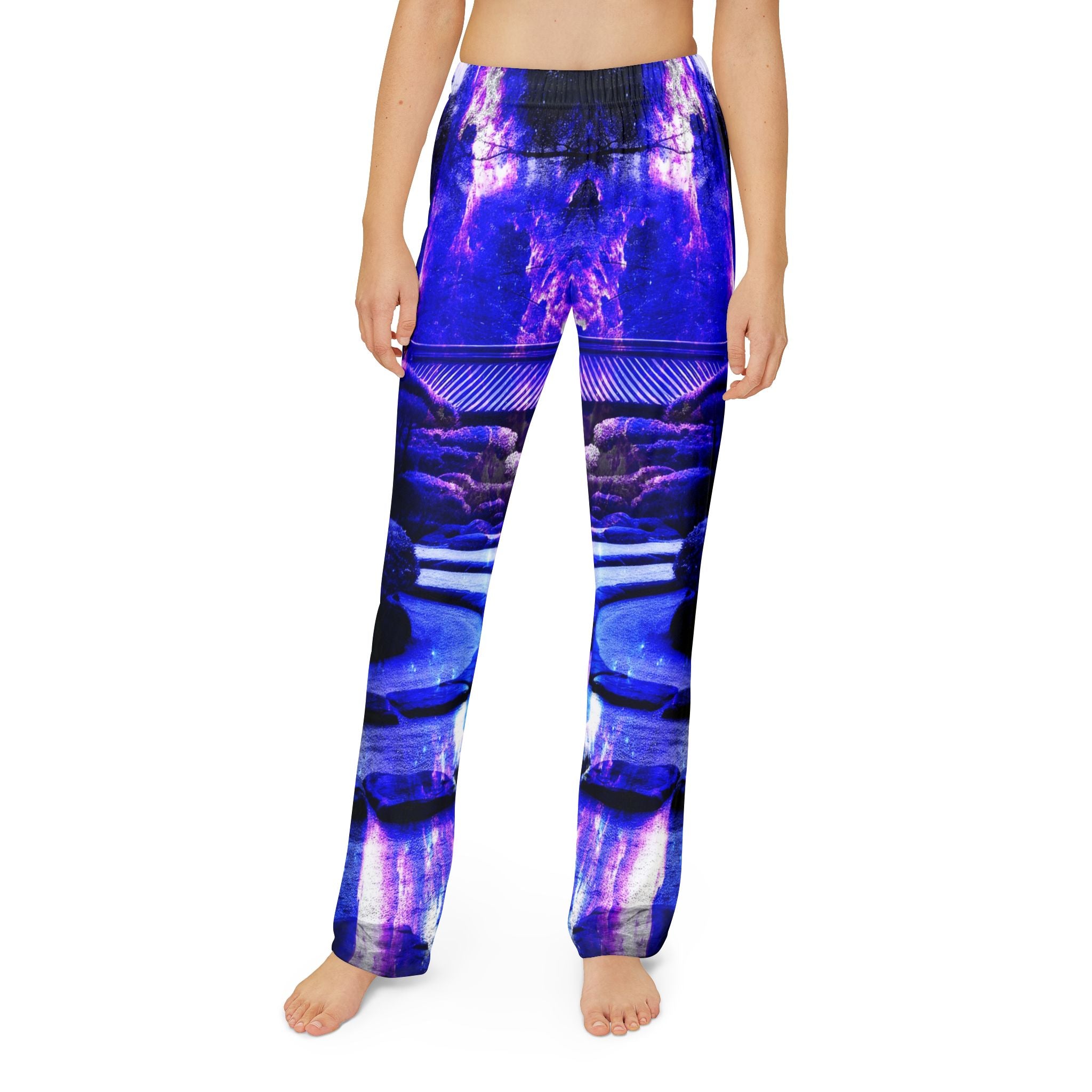 Amethyst Sapphire Tranquil Garden Dreams Kids Pajama Pants