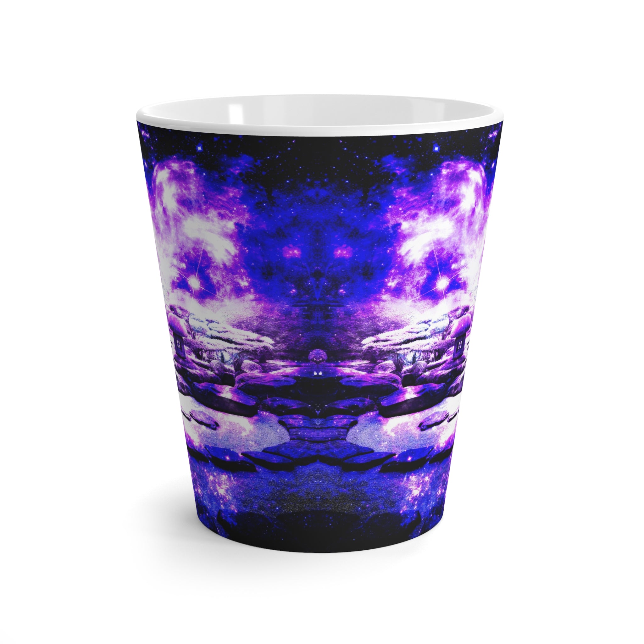 Amethyst Rose Tranquil Garden Dreams Latte Mug