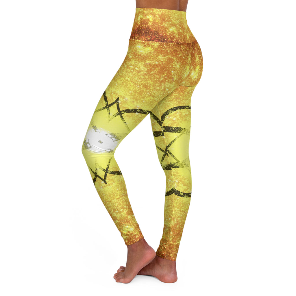 Katerina's Autistic Gold Infinity Desires 2024 High Waisted Yoga Leggings