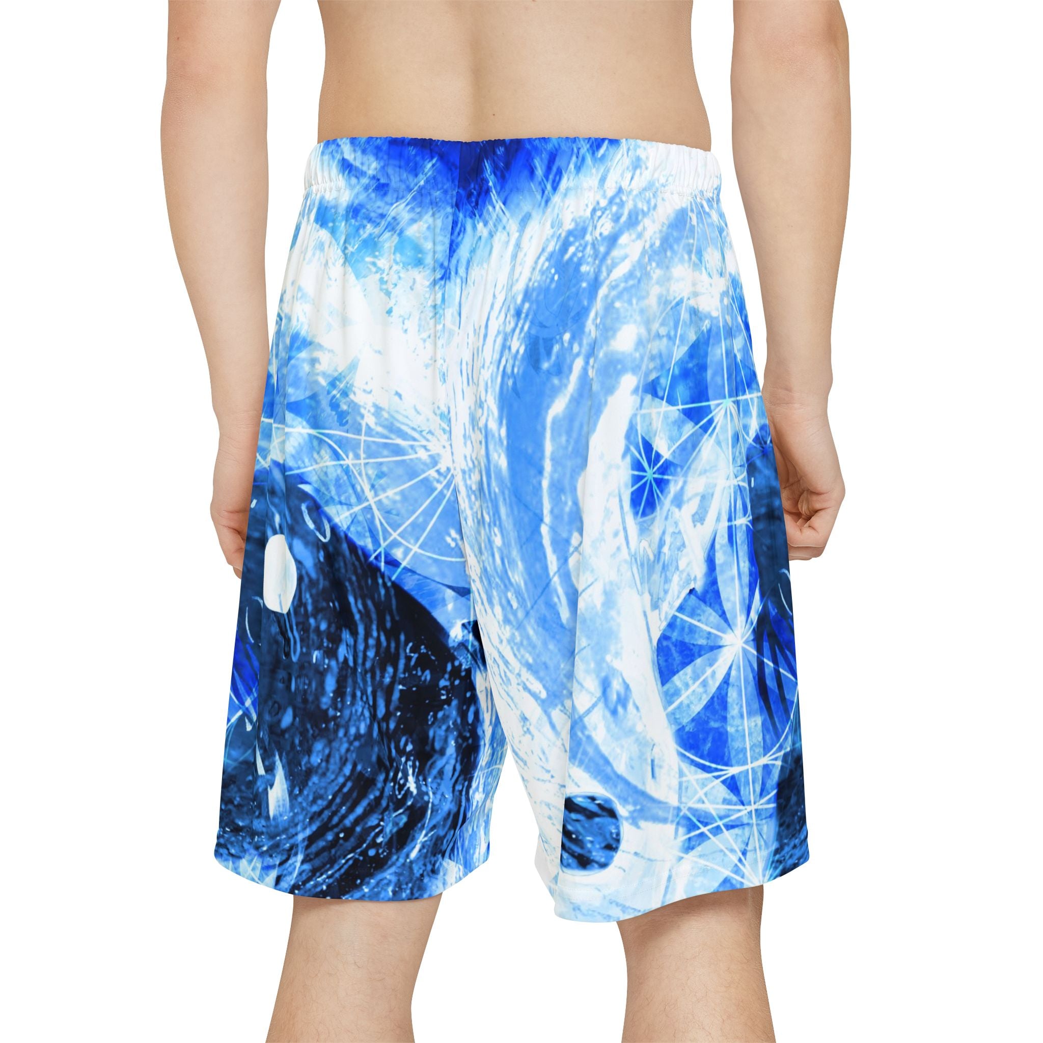 Amen Jin's Blue Sun Koi Meditations Men’s Sports Shorts