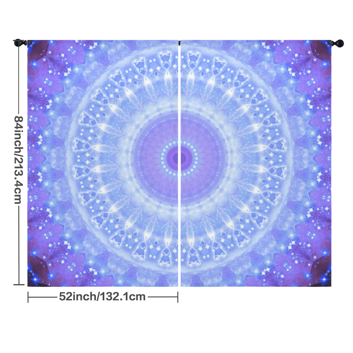 Katerina's Living on a Prayer Desires Floor-To-Ceiling Curtain 52x84inch | Ships from USA
